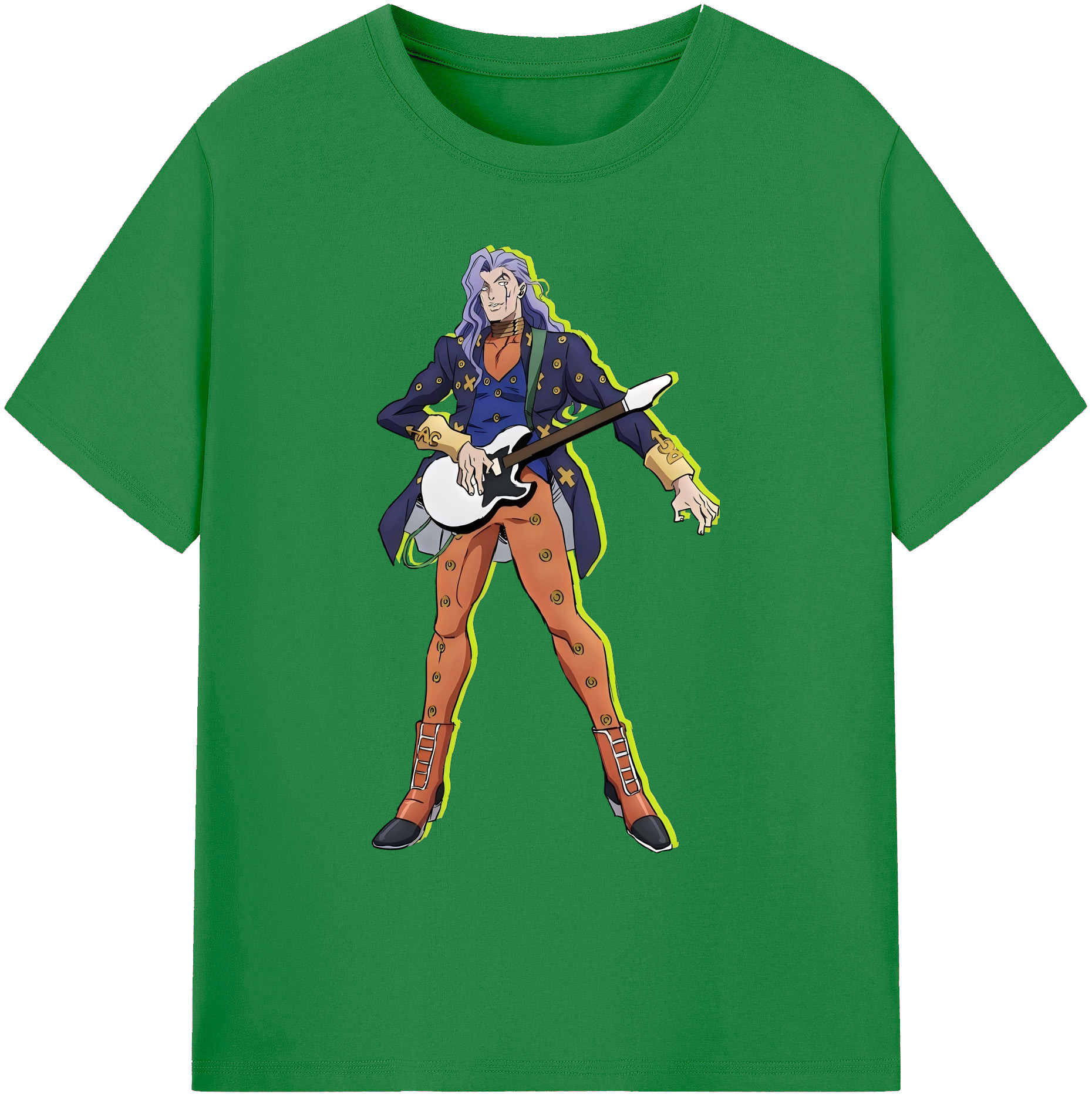 （画像用） ジョジョの奇妙な冒険 おといし あきら JoJo's Bizarre Adventure Akira Otoishi 綿100％ メンズ半袖Tシャツ｜肌触りやわらか＆通気性