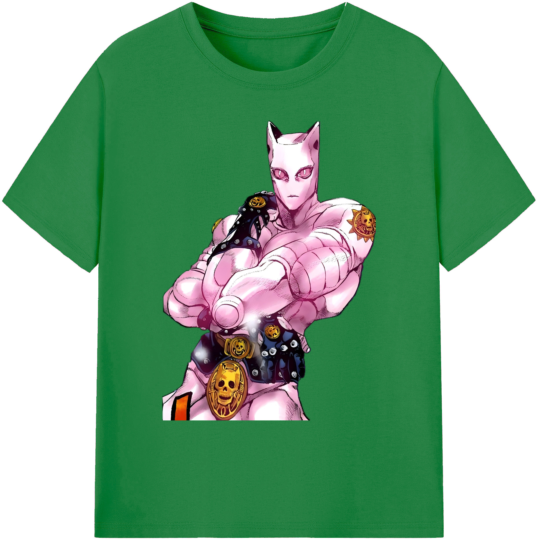 （画像用） ジョジョの奇妙な冒険 きら よしかげ JoJo's Bizarre Adventure Kira Yoshikage 綿100％ メンズ半袖Tシャツ｜肌触りやわらか＆通気性