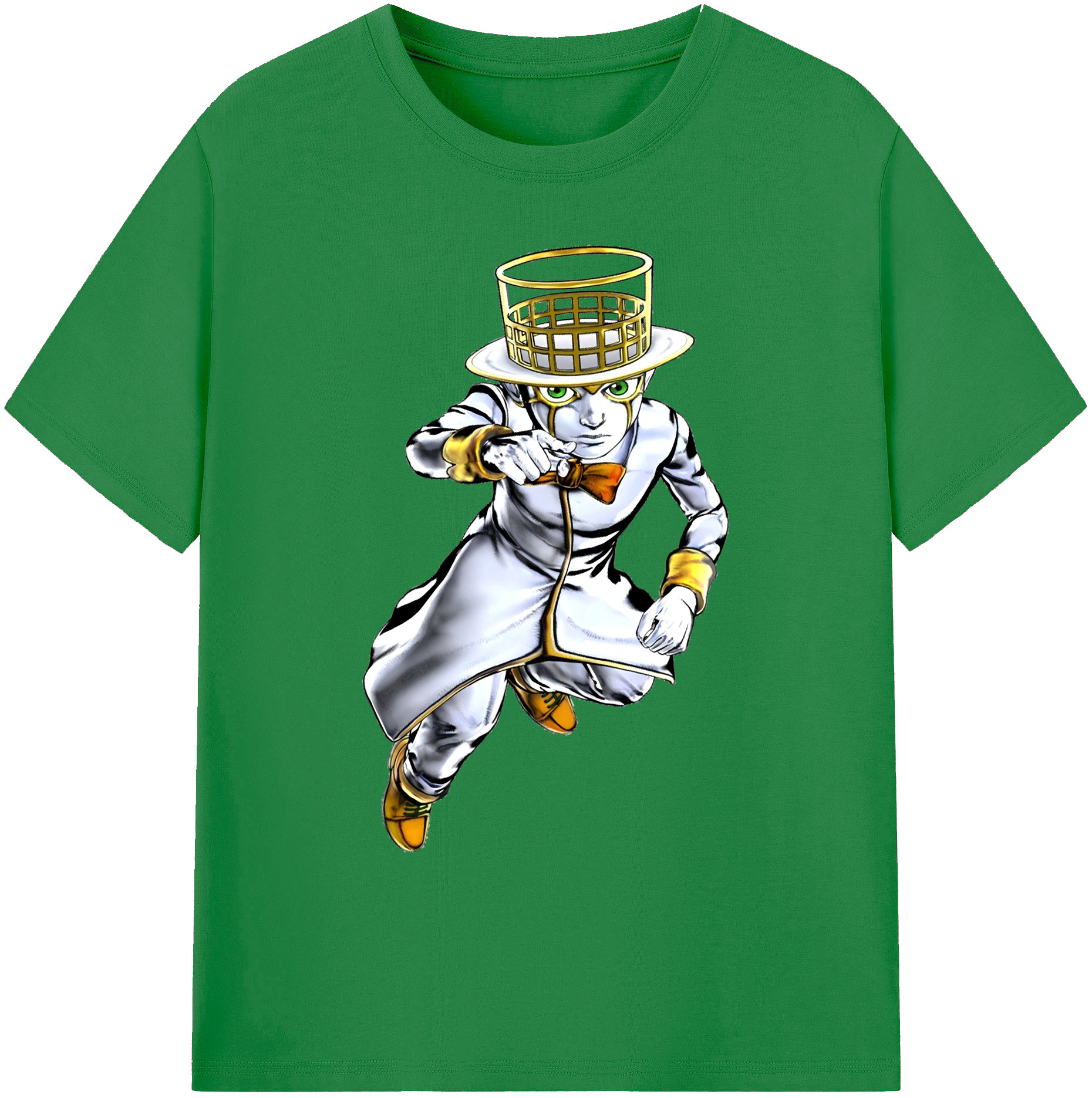 （画像用） ジョジョの奇妙な冒険 岸辺 露伴（きしべ ろはん） JoJo's Bizarre Adventure Rohan Kishibe 綿100％ メンズ半袖Tシャツ｜肌触りやわらか＆通気性