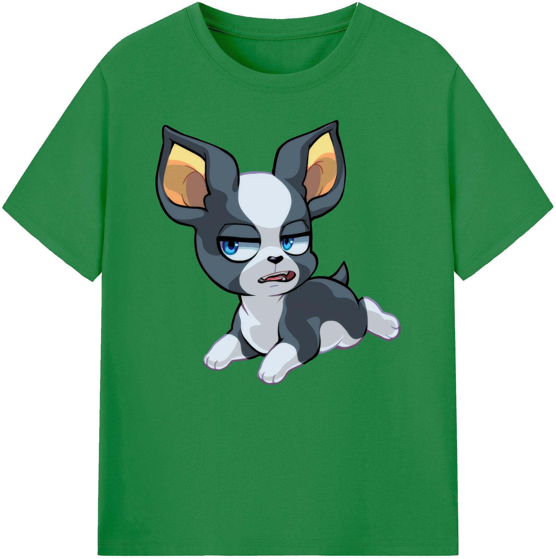 （画像用） ジョジョの奇妙な冒険 イギー JoJo's Bizarre Adventure Iggy 綿100％ メンズ半袖Tシャツ｜肌触りやわらか＆通気性