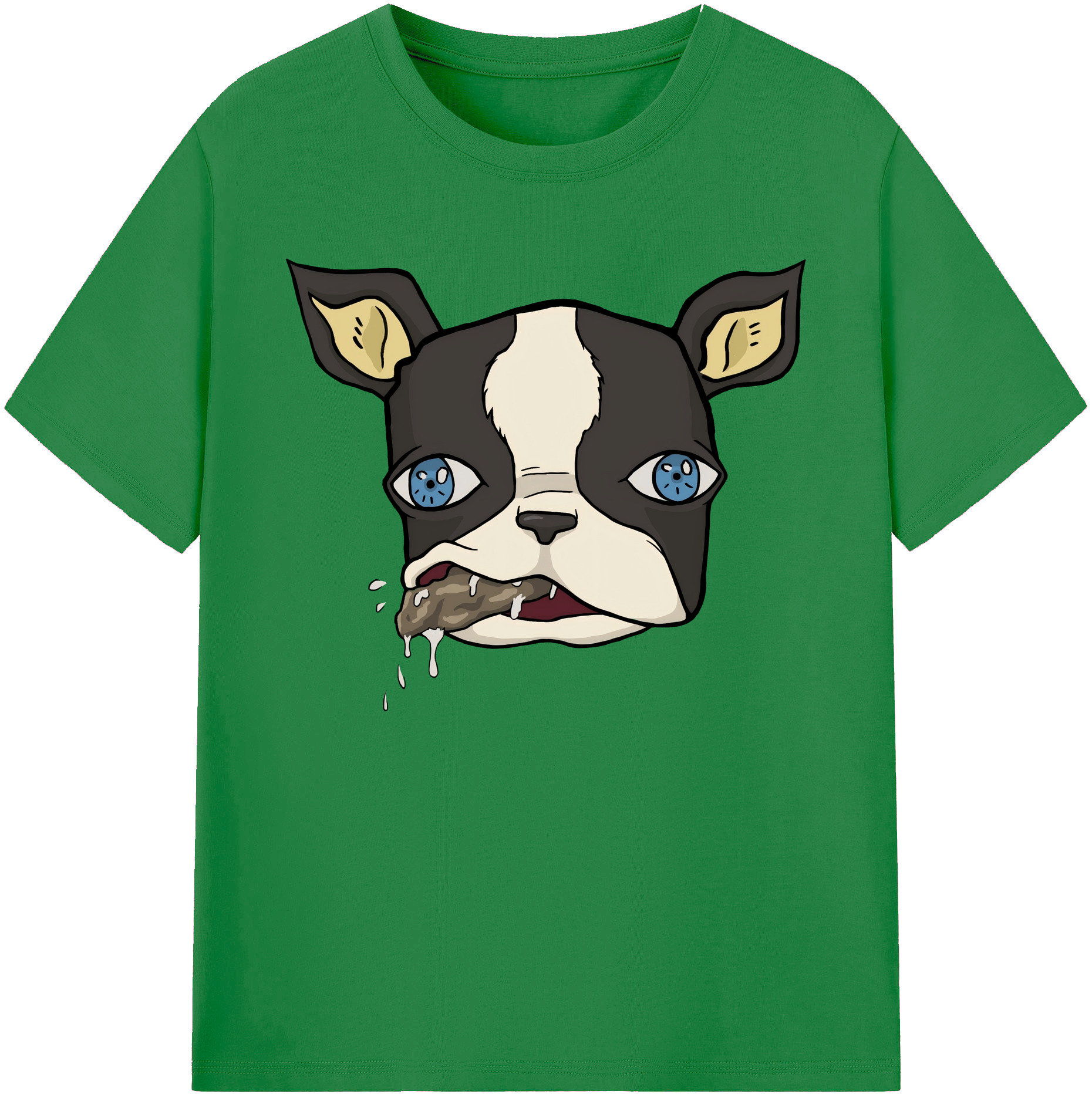 （画像用） ジョジョの奇妙な冒険 イギー JoJo's Bizarre Adventure Iggy 綿100％ メンズ半袖Tシャツ｜肌触りやわらか＆通気性