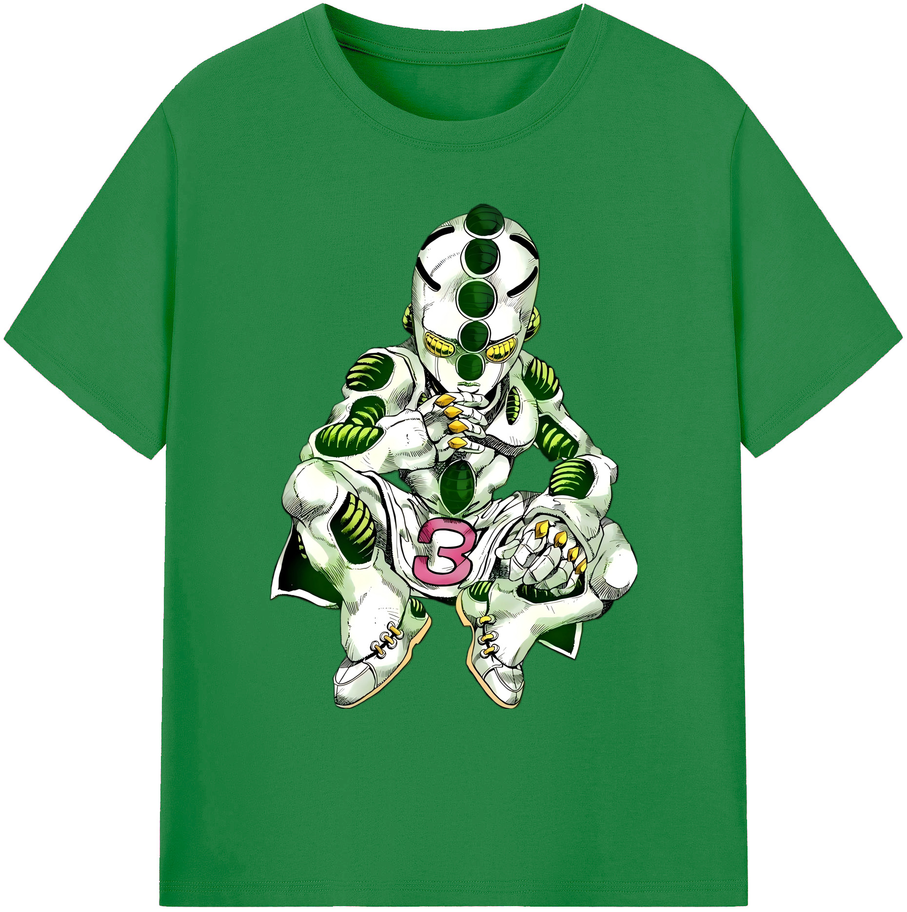 （画像用） ジョジョの奇妙な冒険 広瀨康一 JoJo's Bizarre Adventure Hirose Koichi 綿100％ メンズ半袖Tシャツ｜肌触りやわらか＆通気性
