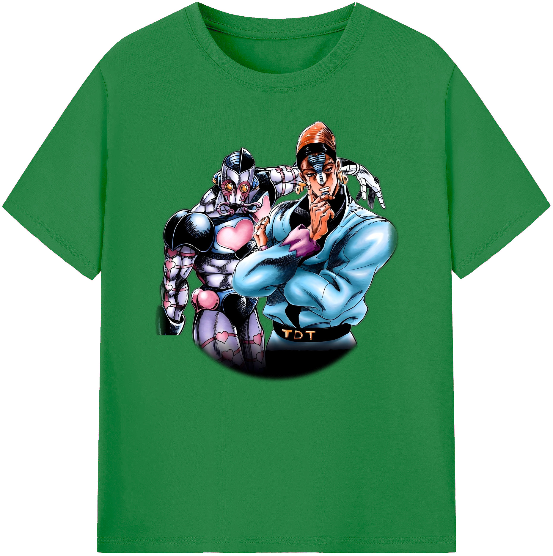 （画像用） ジョジョの奇妙な冒険 ひがしかた じょうすけ JoJo's Bizarre Adventure Higashikata Josuke 綿100％ メンズ半袖Tシャツ｜肌触りやわらか＆通気性