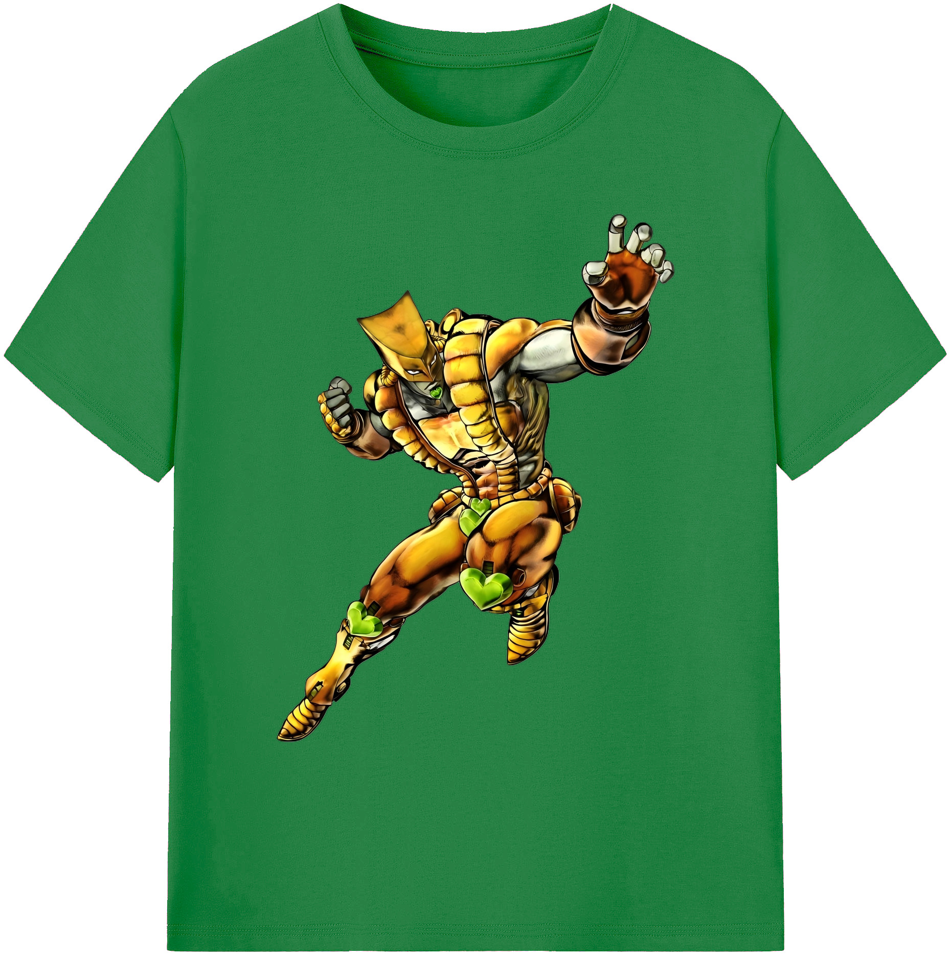 （画像用） ジョジョの奇妙な冒険 ディオ?ブランドー JoJo's Bizarre Adventure Dio Brando 綿100％ メンズ半袖Tシャツ｜肌触りやわらか＆通気性