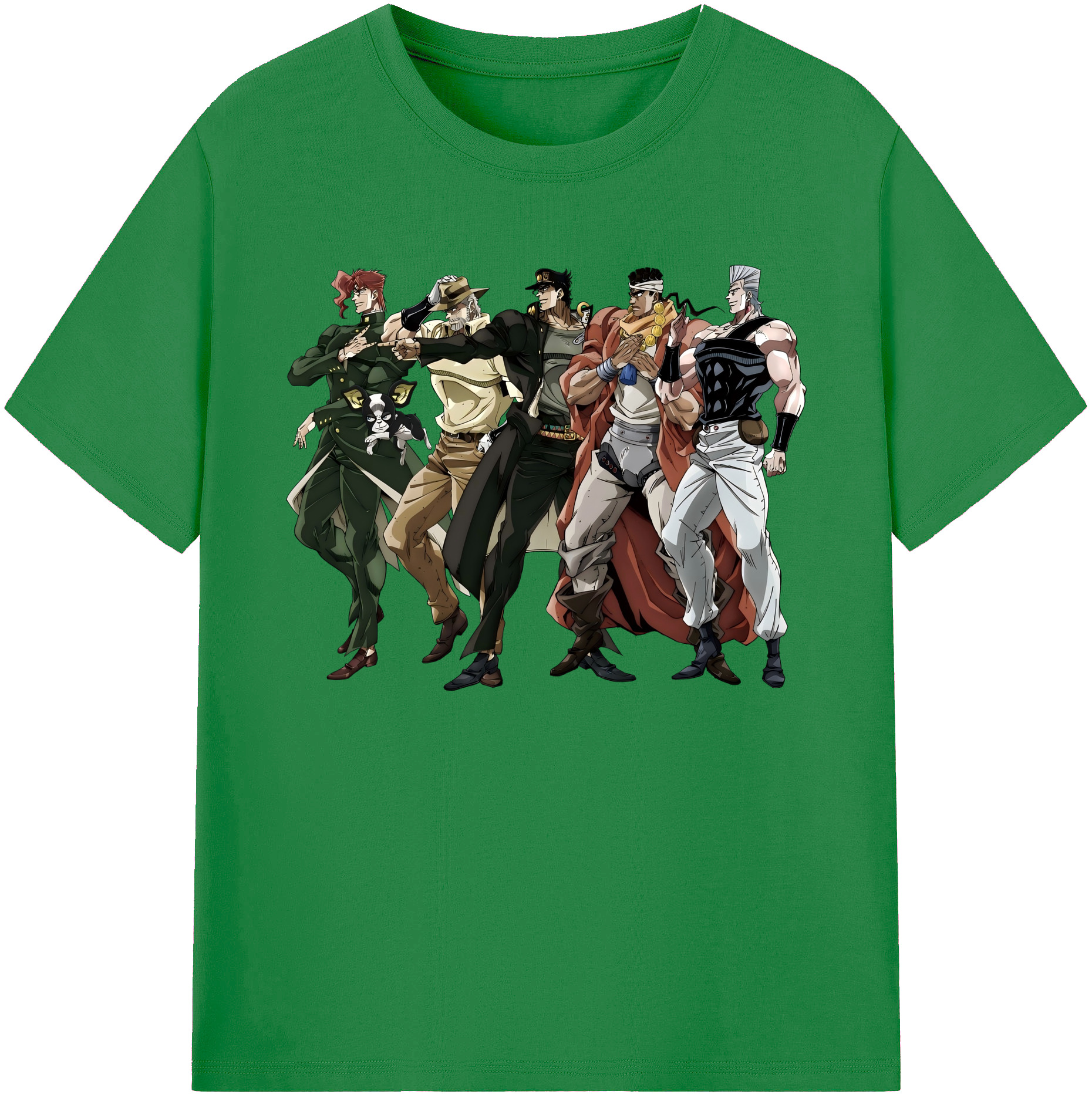 （画像用） ジョジョの奇妙な冒険 JoJo's Bizarre Adventure 綿100％ メンズ半袖Tシャツ｜肌触りやわらか＆通気性