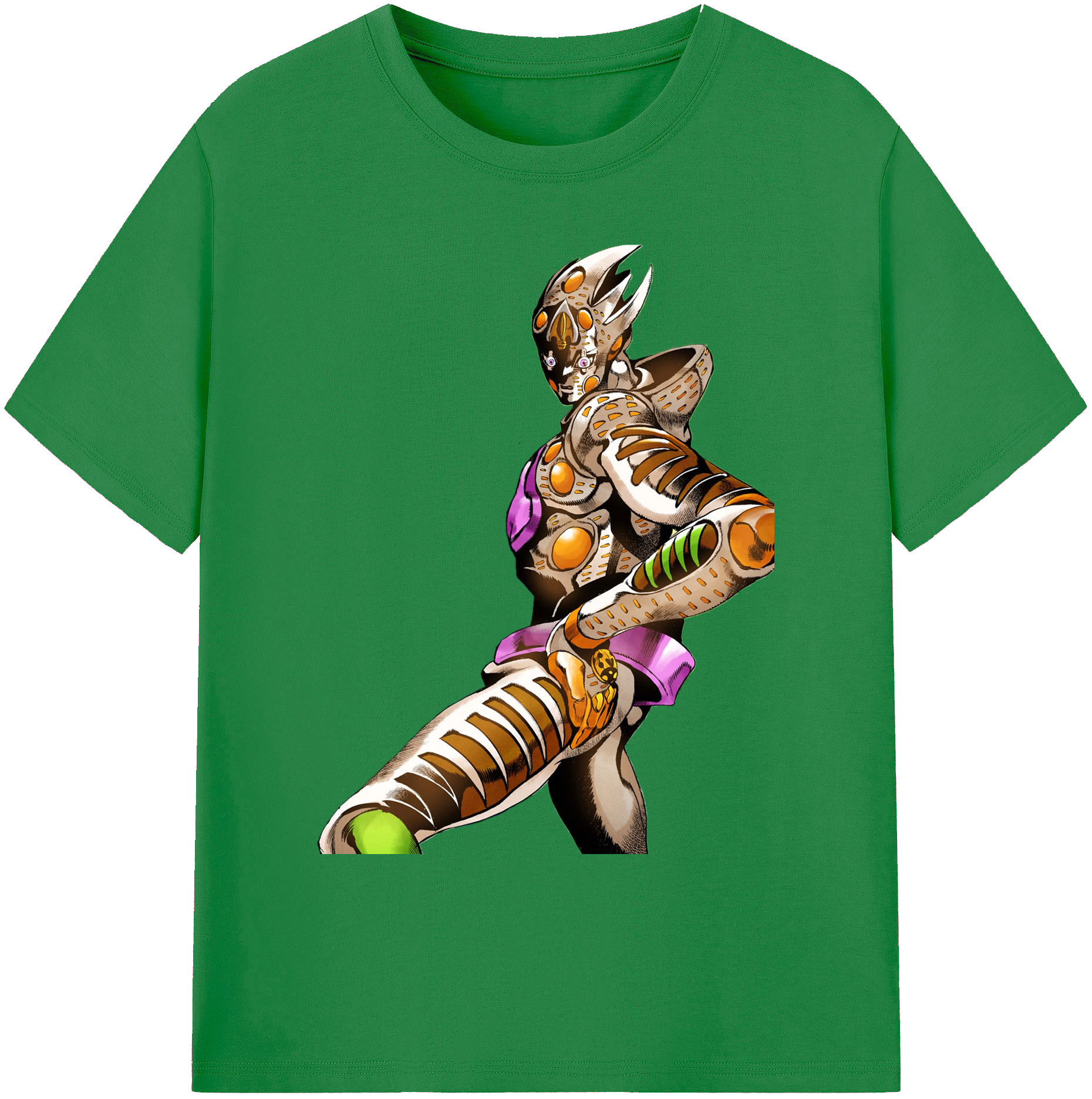 （画像用） ジョジョの奇妙な冒険 ジョルノ?ジョバァーナ JoJo's Bizarre Adventure Giorno Giovanna 綿100％ メンズ半袖Tシャツ｜肌触りやわらか＆通気性