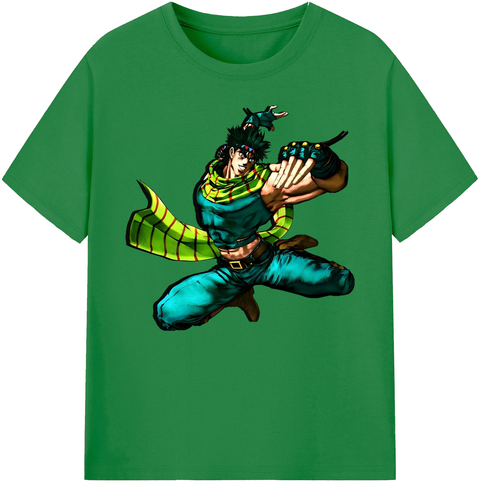 （画像用） ジョジョの奇妙な冒険 ジョセフ?ジョースター JoJo's Bizarre Adventure Joseph Joestar 綿100％ メンズ半袖Tシャツ｜肌触りやわらか＆通気性