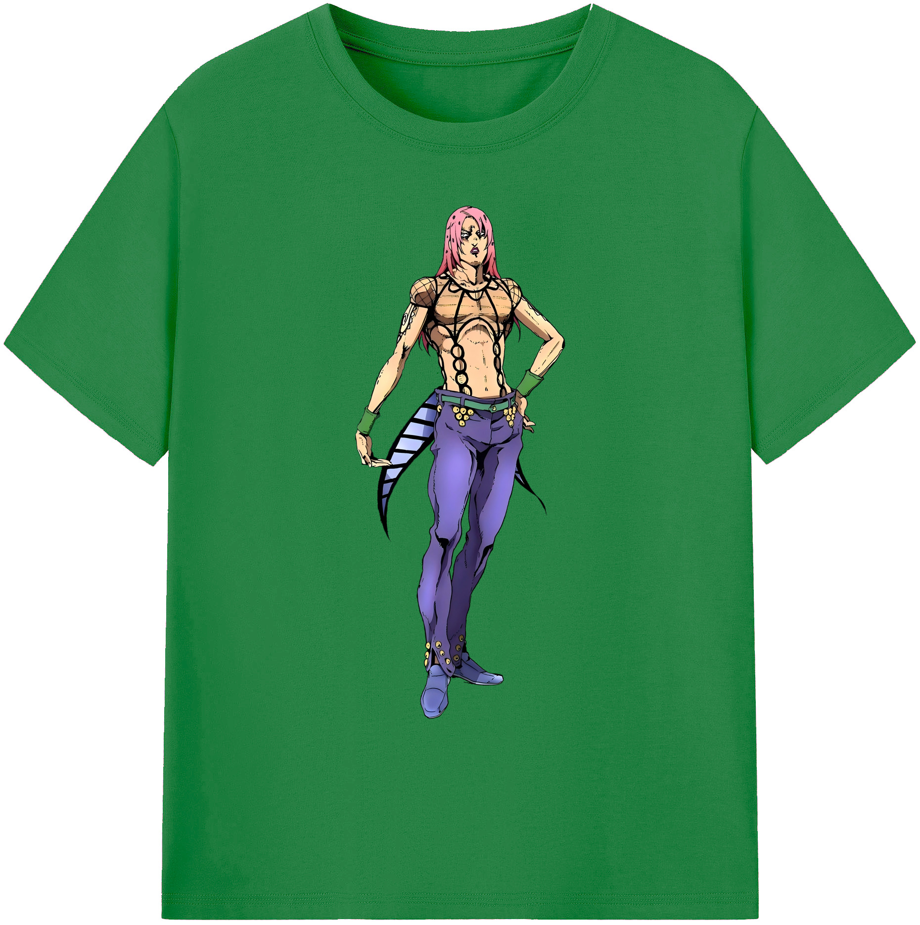 （画像用） ジョジョの奇妙な冒険 ビネガー?ドッピオ JoJo's Bizarre Adventure Vinegar Doppio 綿100％ メンズ半袖Tシャツ｜肌触りやわらか＆通気性