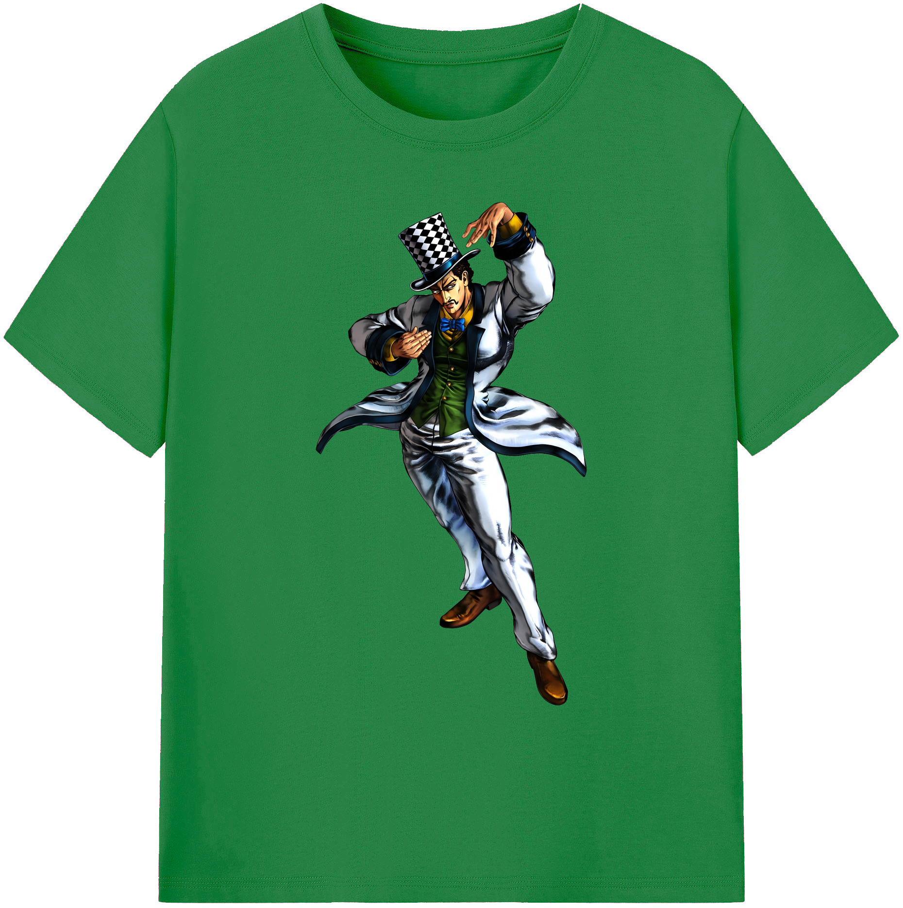 （画像用） ジョジョの奇妙な冒険 ウィル?アントニオ?ツェペリ JoJo's Bizarre Adventure Will Anthonio Zeppeli 綿100％ メンズ半袖Tシャツ｜肌触りやわらか＆通気性
