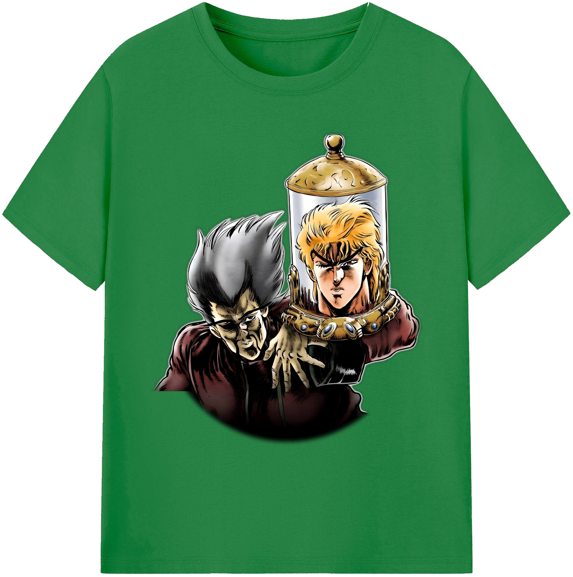 （画像用） ジョジョの奇妙な冒険 ディオ?ブランドー JoJo's Bizarre Adventure Dio Brando 綿100％ メンズ半袖Tシャツ｜肌触りやわらか＆通気性