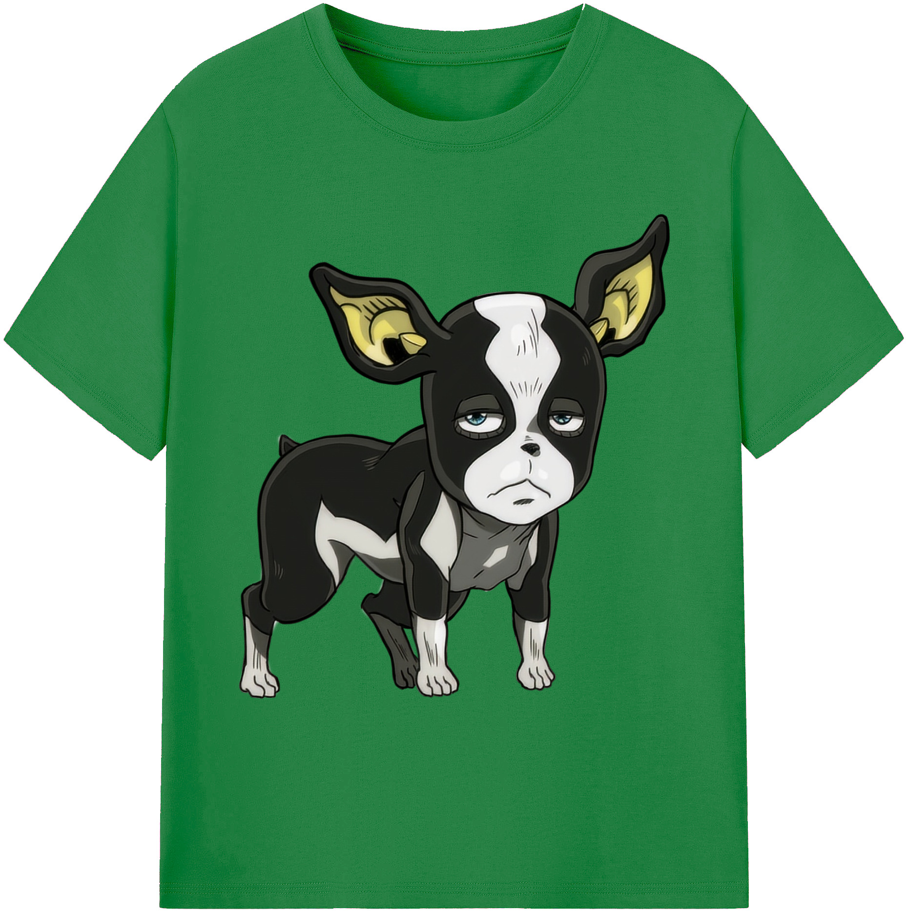 （画像用） ジョジョの奇妙な冒険 イギー JoJo's Bizarre Adventure Iggy 綿100％ メンズ半袖Tシャツ｜肌触りやわらか＆通気性