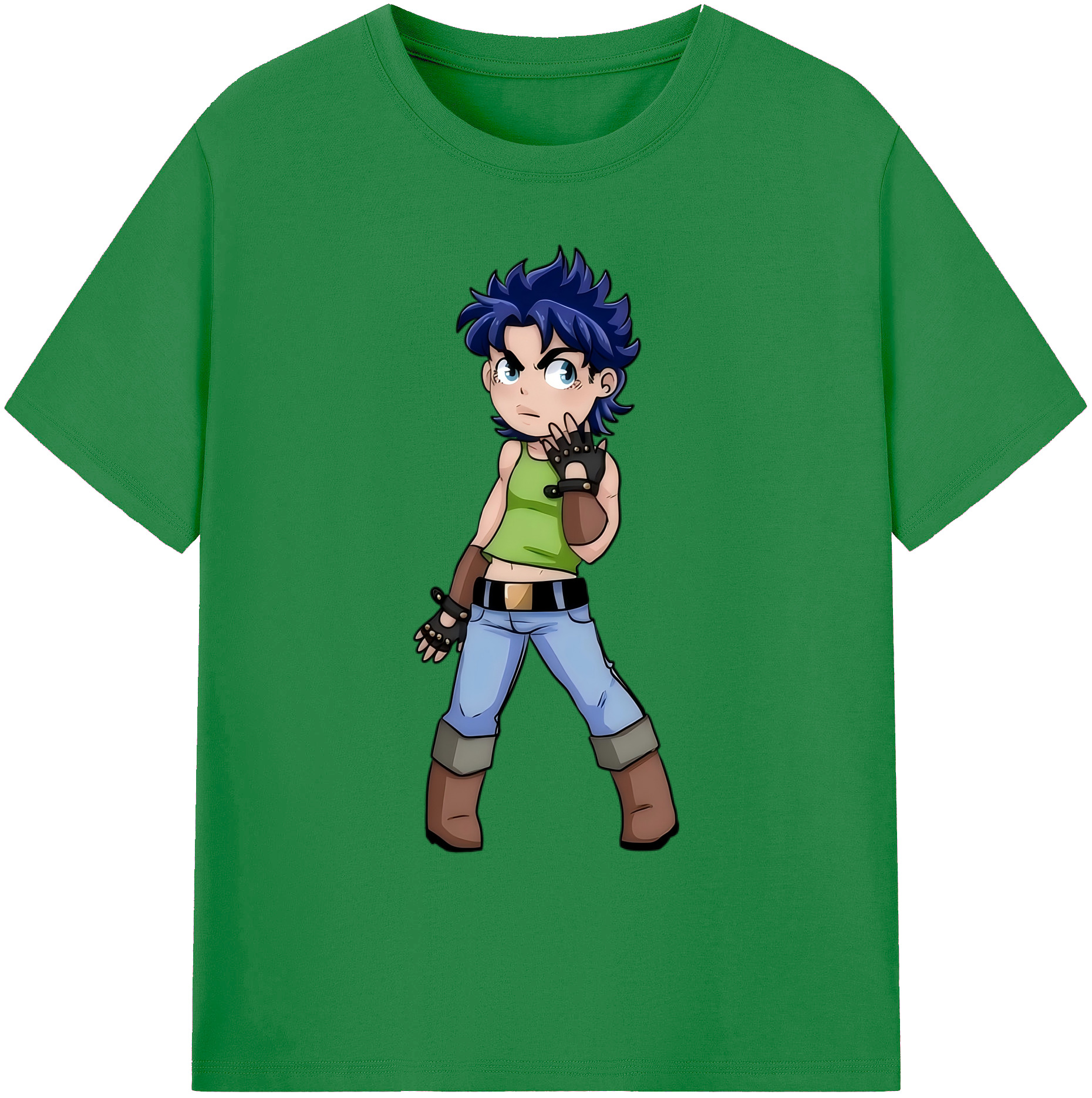 （画像用） ジョジョの奇妙な冒険 広瀨康一 JoJo's Bizarre Adventure Hirose Koichi 綿100％ メンズ半袖Tシャツ｜肌触りやわらか＆通気性