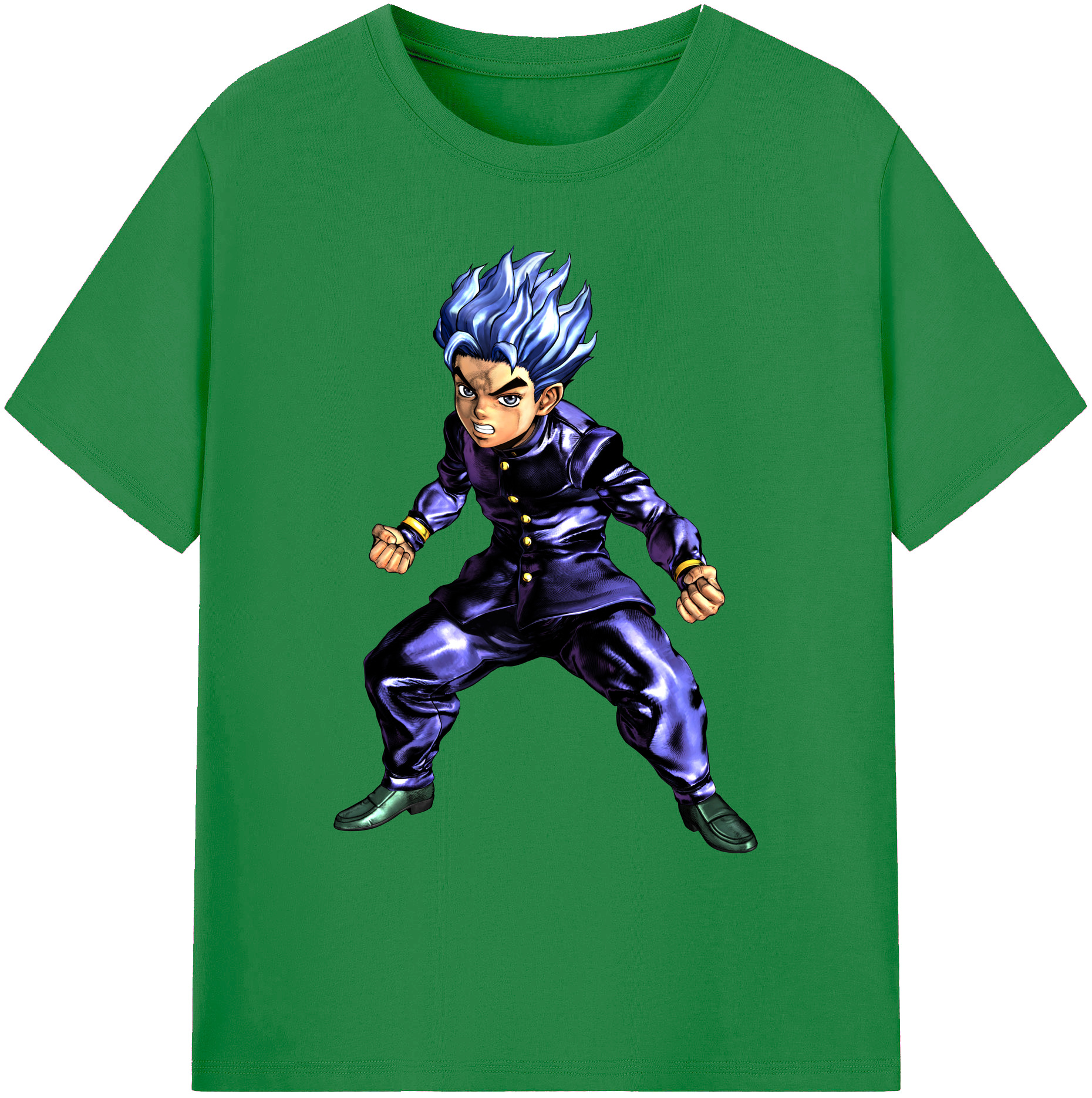 （画像用） ジョジョの奇妙な冒険 広瀨康一 JoJo's Bizarre Adventure Hirose Koichi 綿100％ メンズ半袖Tシャツ｜肌触りやわらか＆通気性