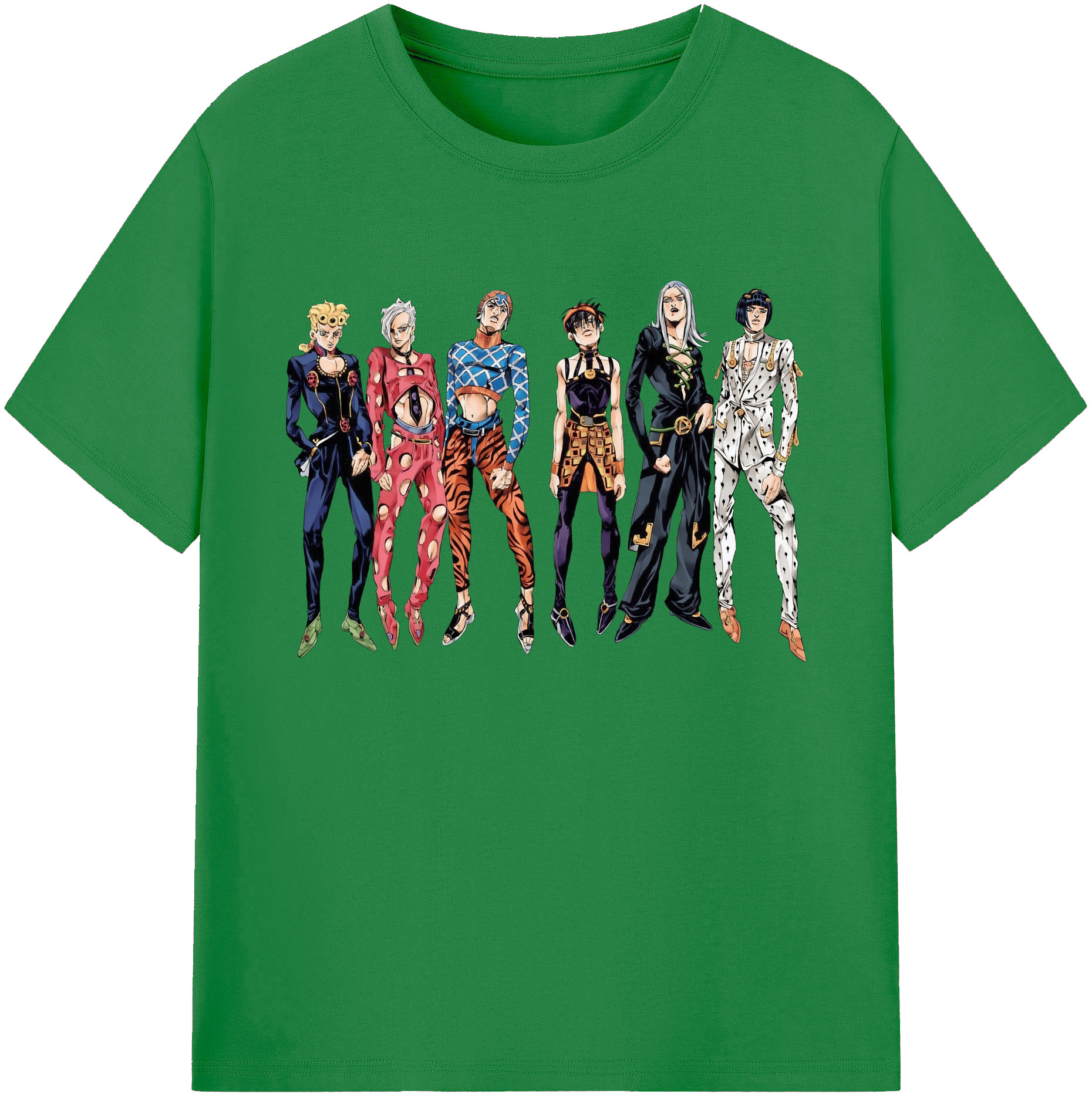 （画像用） ジョジョの奇妙な冒険 JoJo's Bizarre Adventure 綿100％ メンズ半袖Tシャツ｜肌触りやわらか＆通気性