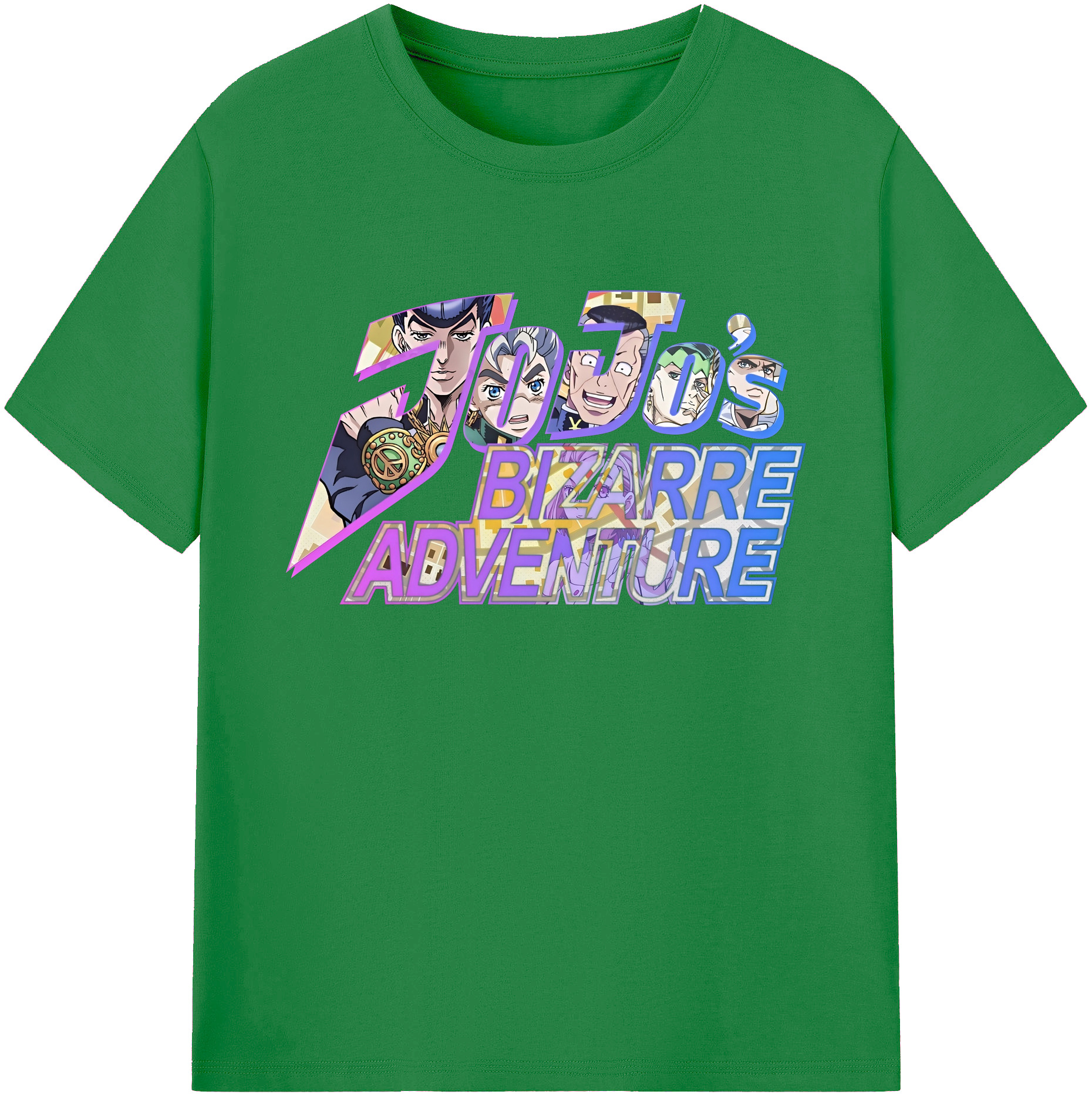 （画像用） ジョジョの奇妙な冒険 JoJo's Bizarre Adventure 綿100％ メンズ半袖Tシャツ｜肌触りやわらか＆通気性