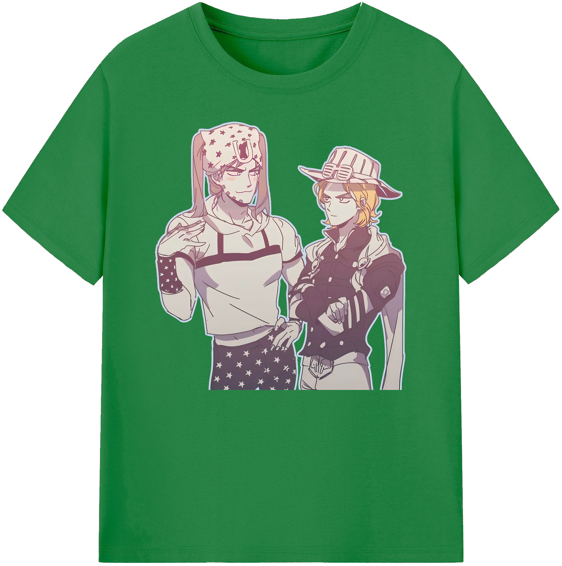 （画像用） ジョジョの奇妙な冒険 JoJo's Bizarre Adventure 綿100％ メンズ半袖Tシャツ｜肌触りやわらか＆通気性