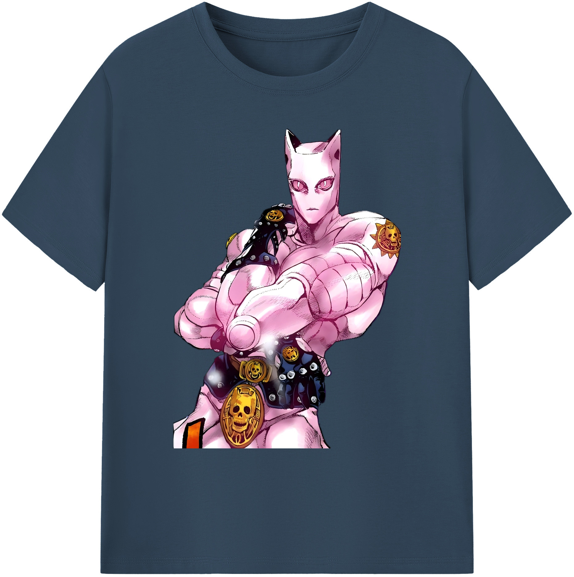 （画像用） ジョジョの奇妙な冒険 きら よしかげ JoJo's Bizarre Adventure Kira Yoshikage 綿100％ メンズ半袖Tシャツ｜肌触りやわらか＆通気性