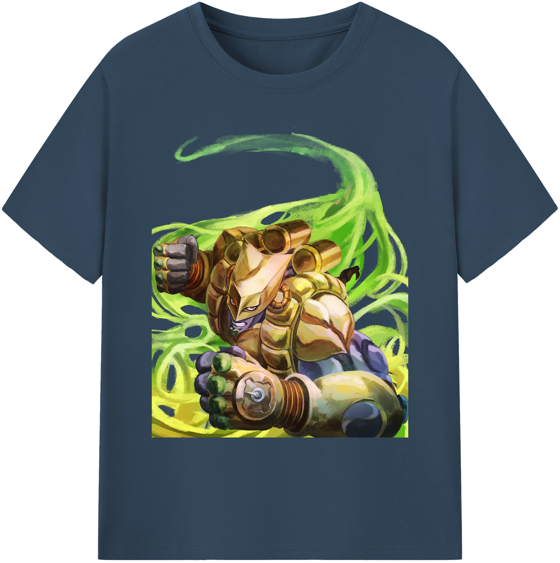 （画像用） ジョジョの奇妙な冒険 ディオ?ブランドー JoJo's Bizarre Adventure Dio Brando 綿100％ メンズ半袖Tシャツ｜肌触りやわらか＆通気性