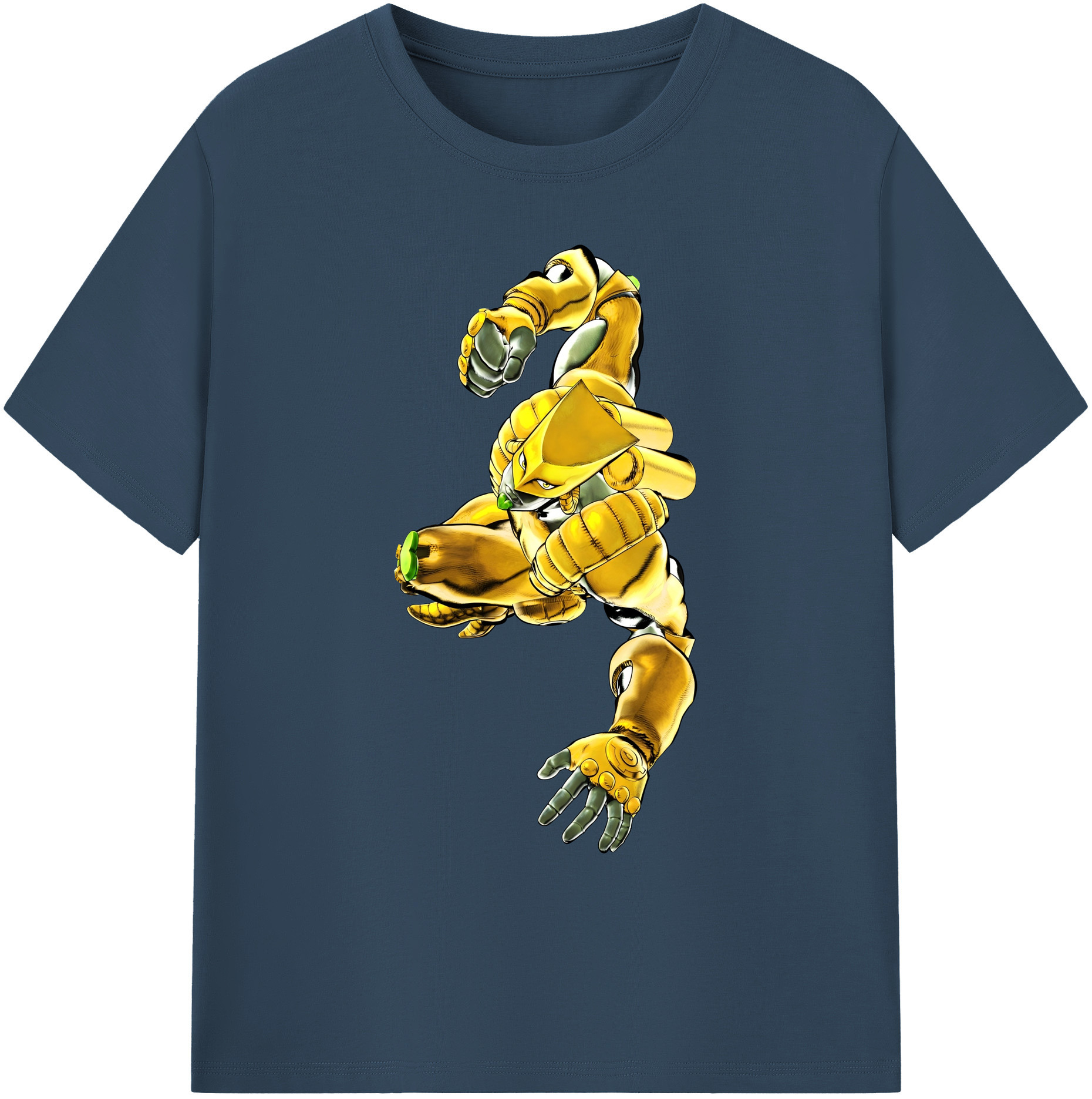 （画像用） ジョジョの奇妙な冒険 ディオ?ブランドー JoJo's Bizarre Adventure Dio Brando 綿100％ メンズ半袖Tシャツ｜肌触りやわらか＆通気性