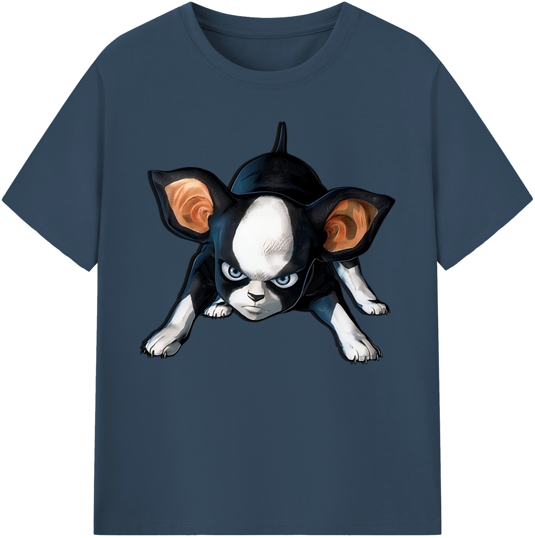 （画像用） ジョジョの奇妙な冒険 イギー JoJo's Bizarre Adventure Iggy 綿100％ メンズ半袖Tシャツ｜肌触りやわらか＆通気性