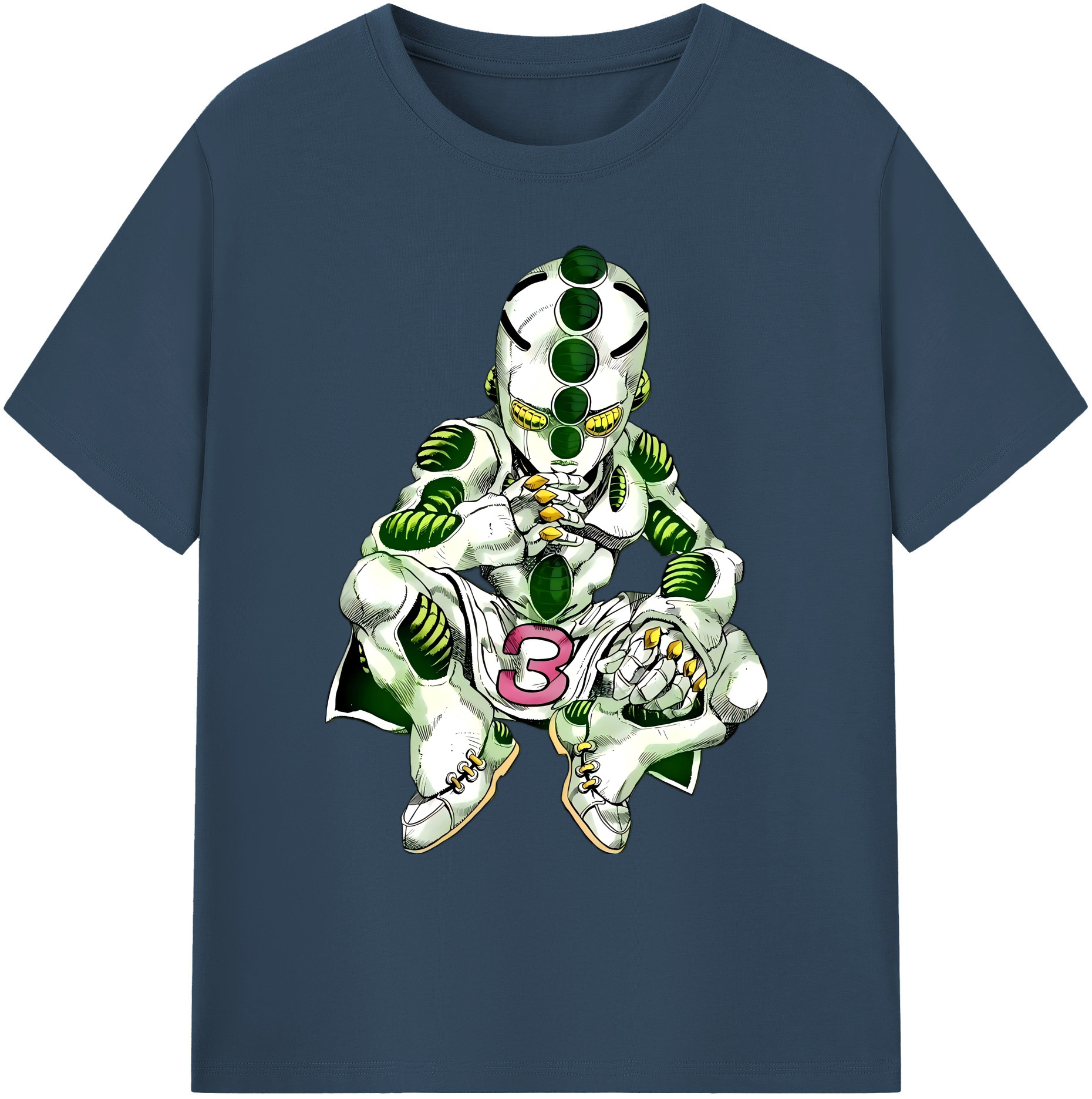 （画像用） ジョジョの奇妙な冒険 広瀨康一 JoJo's Bizarre Adventure Hirose Koichi 綿100％ メンズ半袖Tシャツ｜肌触りやわらか＆通気性