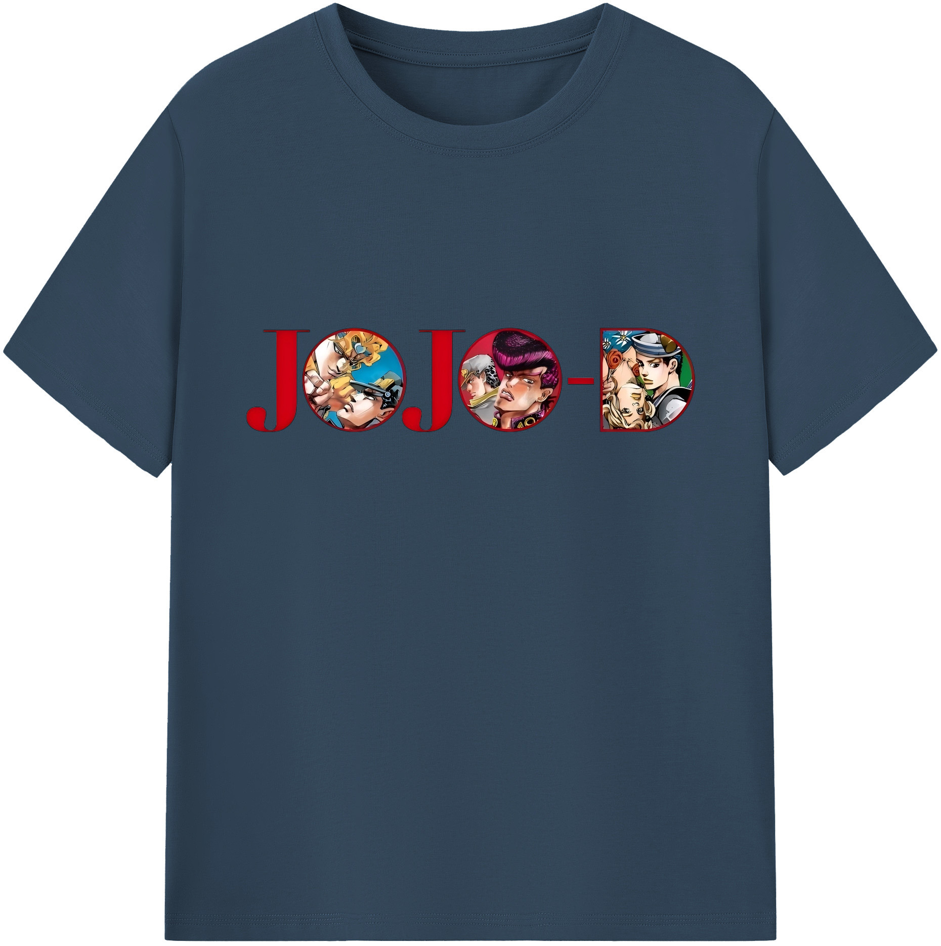 （画像用） ジョジョの奇妙な冒険 JoJo's Bizarre Adventure 綿100％ メンズ半袖Tシャツ｜肌触りやわらか＆通気性
