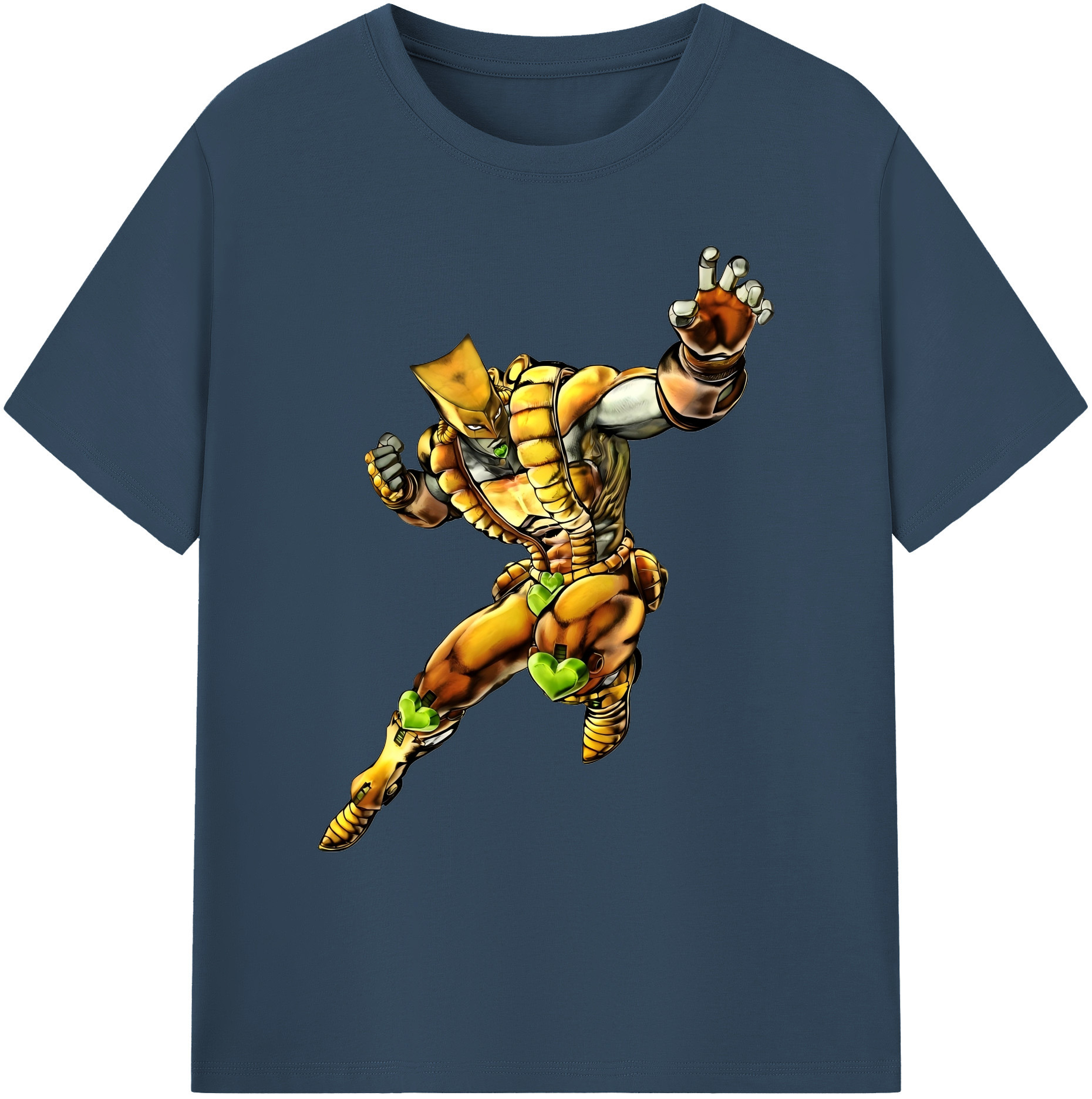 （画像用） ジョジョの奇妙な冒険 ディオ?ブランドー JoJo's Bizarre Adventure Dio Brando 綿100％ メンズ半袖Tシャツ｜肌触りやわらか＆通気性