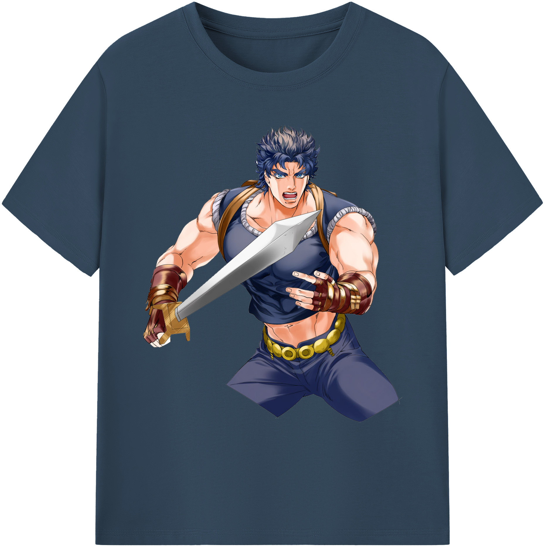 （画像用） ジョジョの奇妙な冒険 /ジョナサン?ジョースター JoJo's Bizarre Adventure Jonathan Joestar 綿100％ メンズ半袖Tシャツ｜肌触りやわらか＆通気性