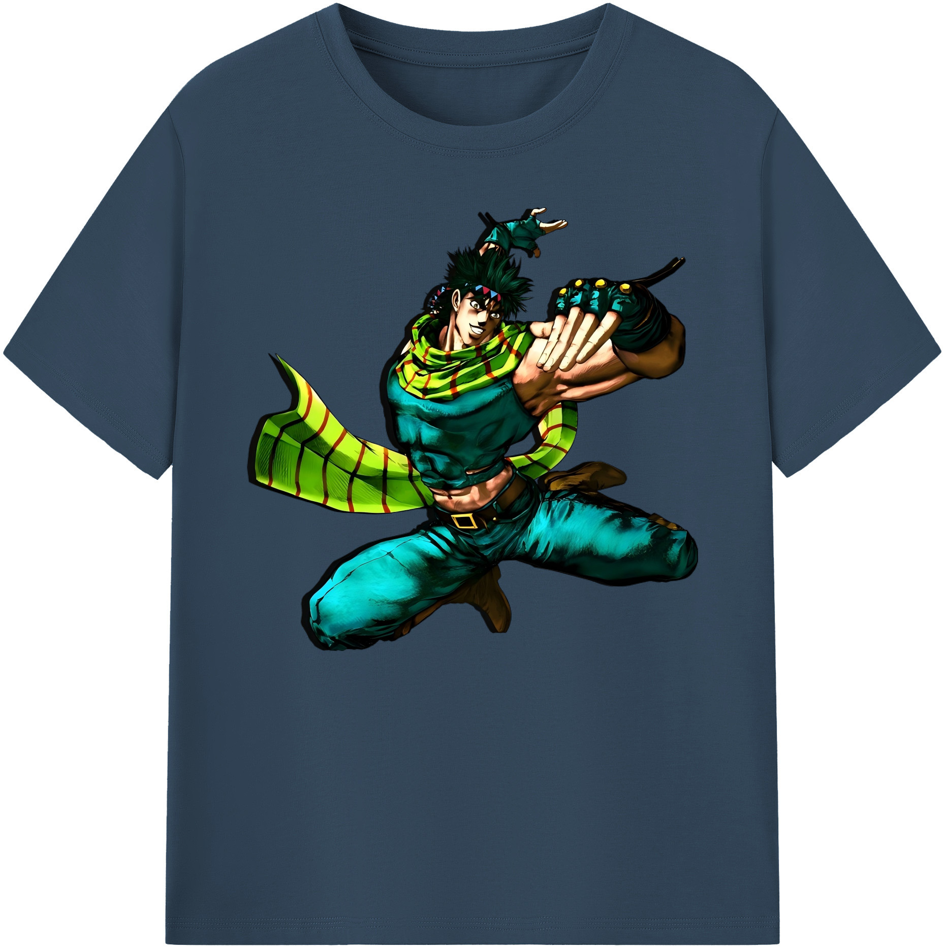 （画像用） ジョジョの奇妙な冒険 ジョセフ?ジョースター JoJo's Bizarre Adventure Joseph Joestar 綿100％ メンズ半袖Tシャツ｜肌触りやわらか＆通気性