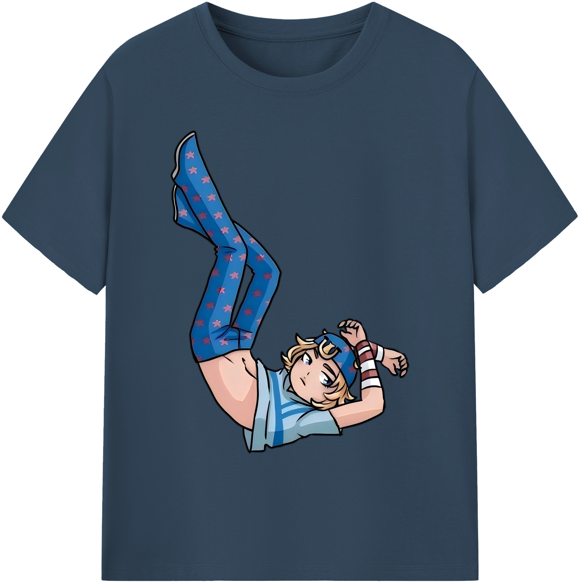 （画像用） ジョジョの奇妙な冒険 グイード?ミスタ JoJo's Bizarre Adventure Guido Mista 綿100％ メンズ半袖Tシャツ｜肌触りやわらか＆通気性