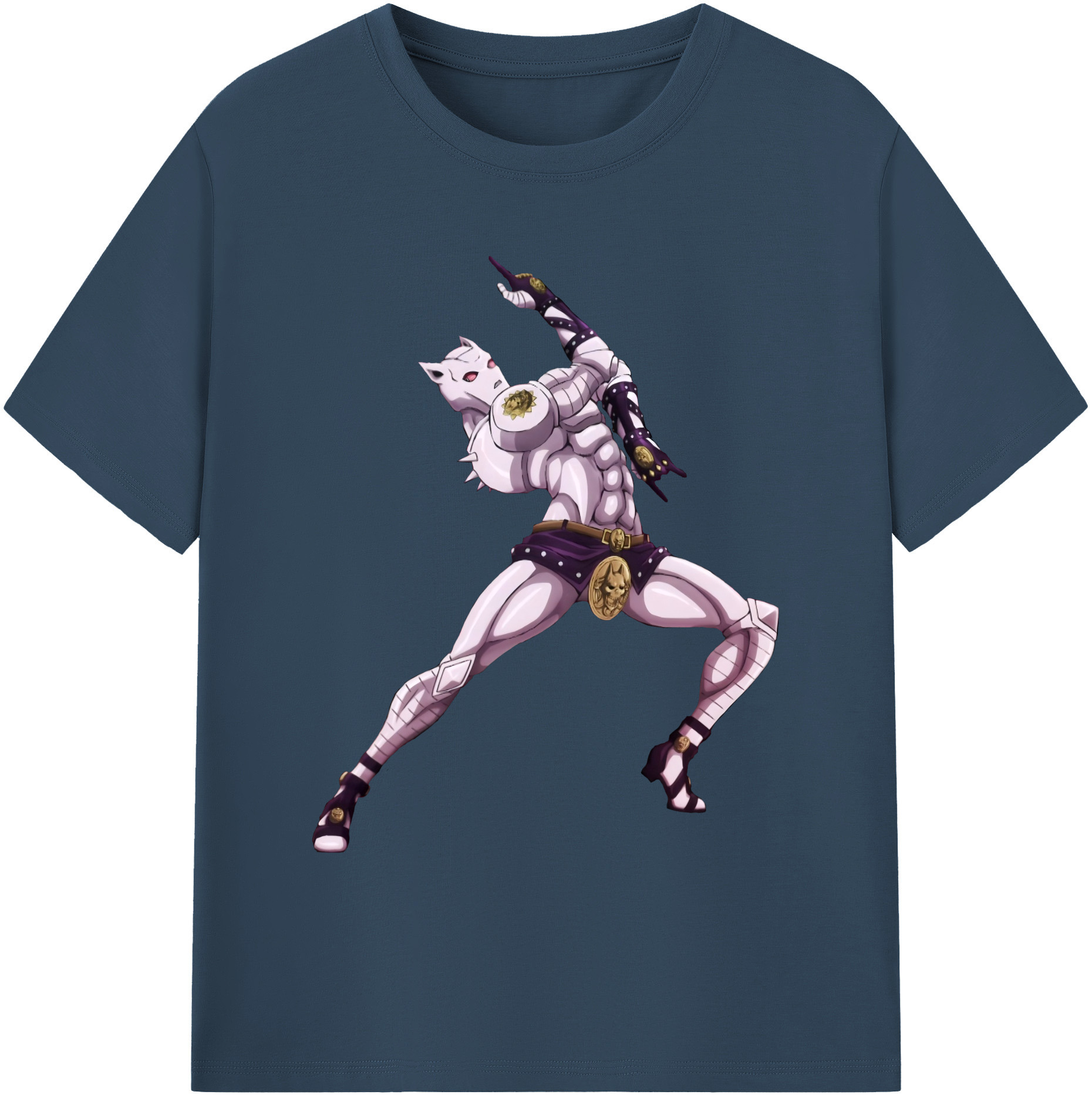 （画像用） ジョジョの奇妙な冒険 きら よしかげ JoJo's Bizarre Adventure Kira Yoshikage 綿100％ メンズ半袖Tシャツ｜肌触りやわらか＆通気性