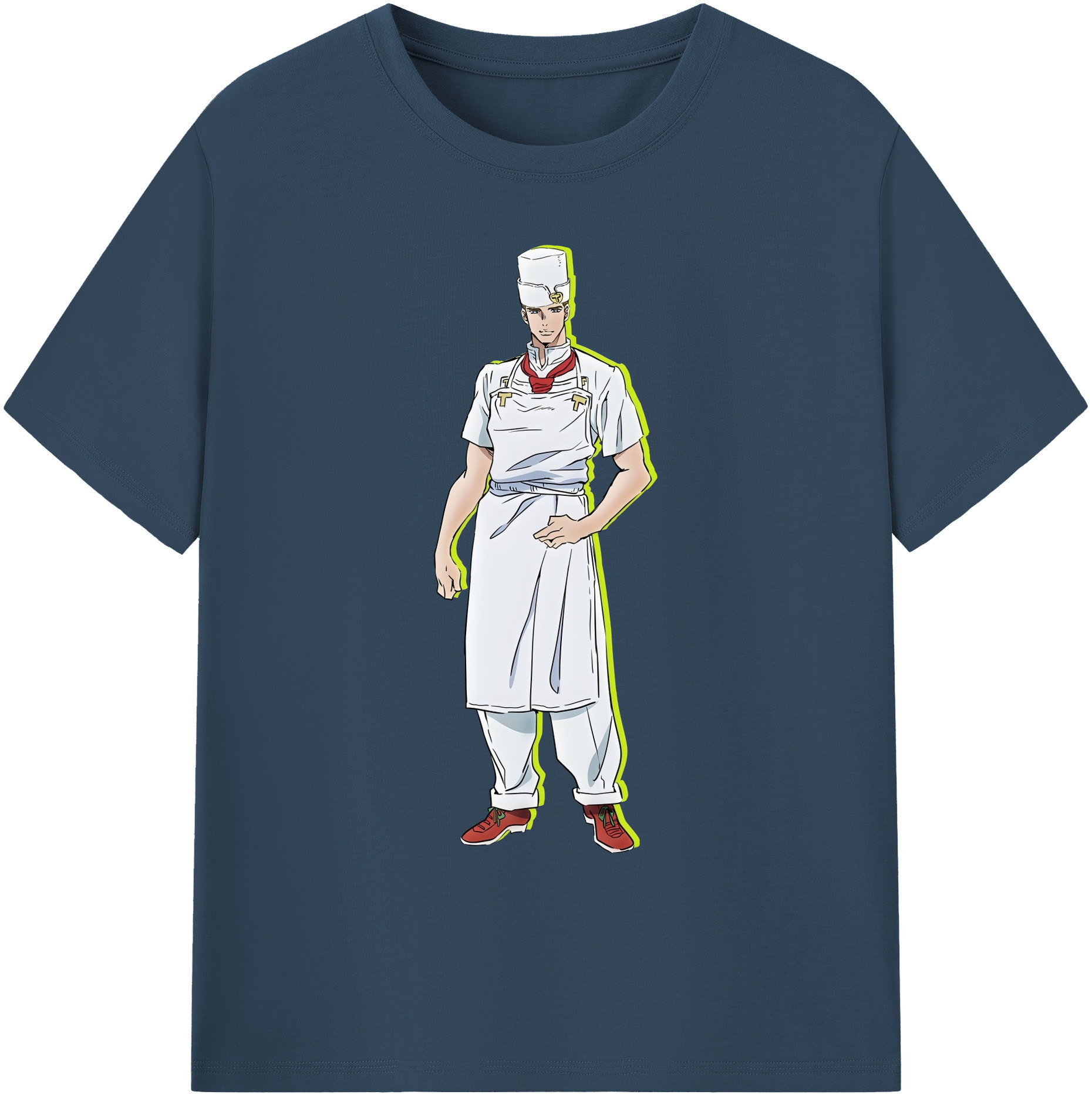 （画像用） ジョジョの奇妙な冒険 Tonio Trussardi JoJo's Bizarre Adventure トニオ?トラッサルディ 綿100％ メンズ半袖Tシャツ｜肌触りやわらか＆通気性