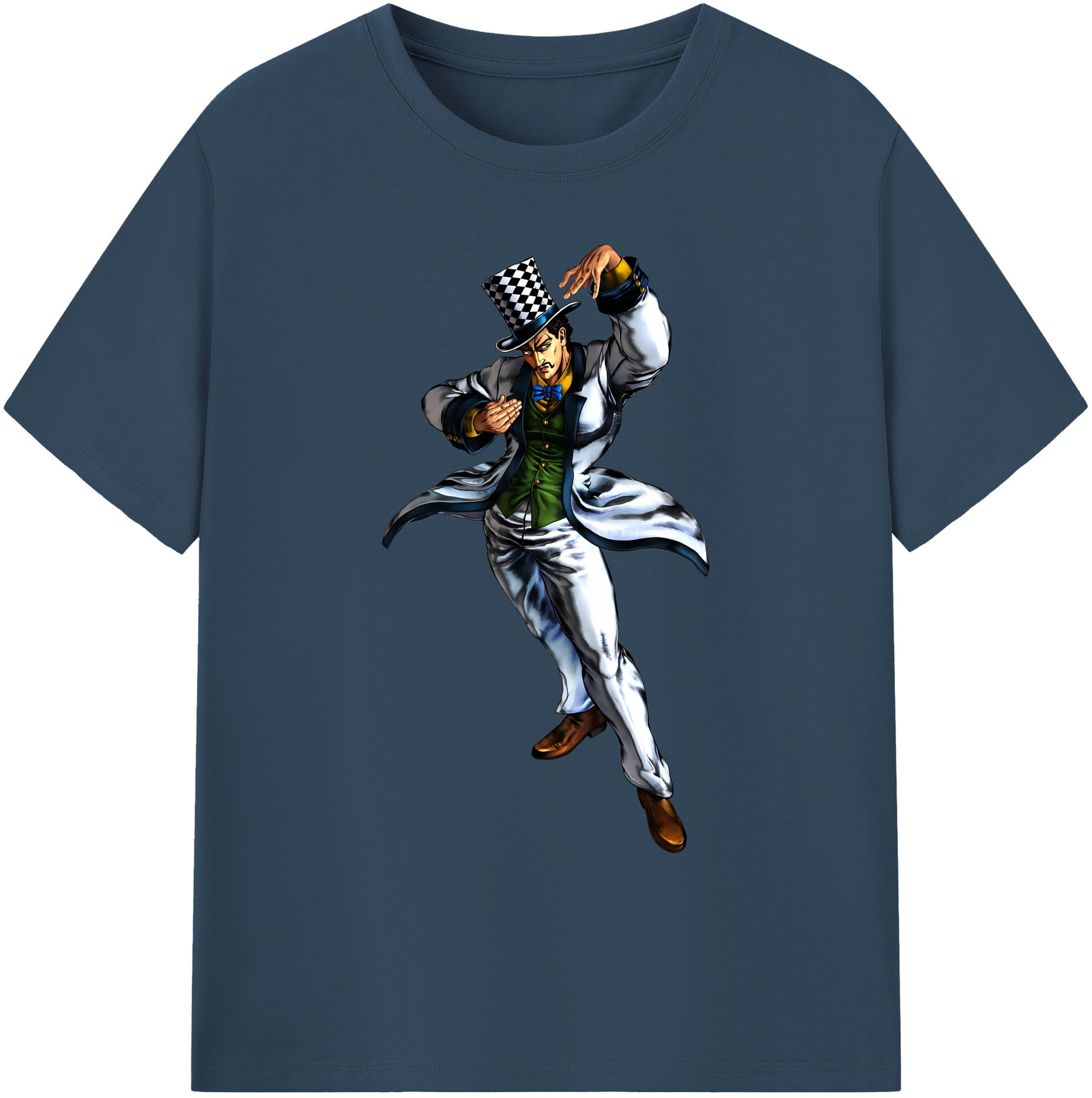 （画像用） ジョジョの奇妙な冒険 ウィル?アントニオ?ツェペリ JoJo's Bizarre Adventure Will Anthonio Zeppeli 綿100％ メンズ半袖Tシャツ｜肌触りやわらか＆通気性