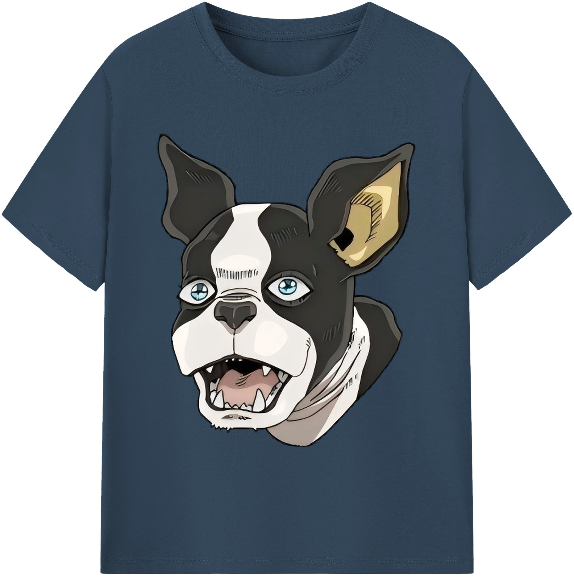 （画像用） ジョジョの奇妙な冒険 イギー JoJo's Bizarre Adventure Iggy 綿100％ メンズ半袖Tシャツ｜肌触りやわらか＆通気性
