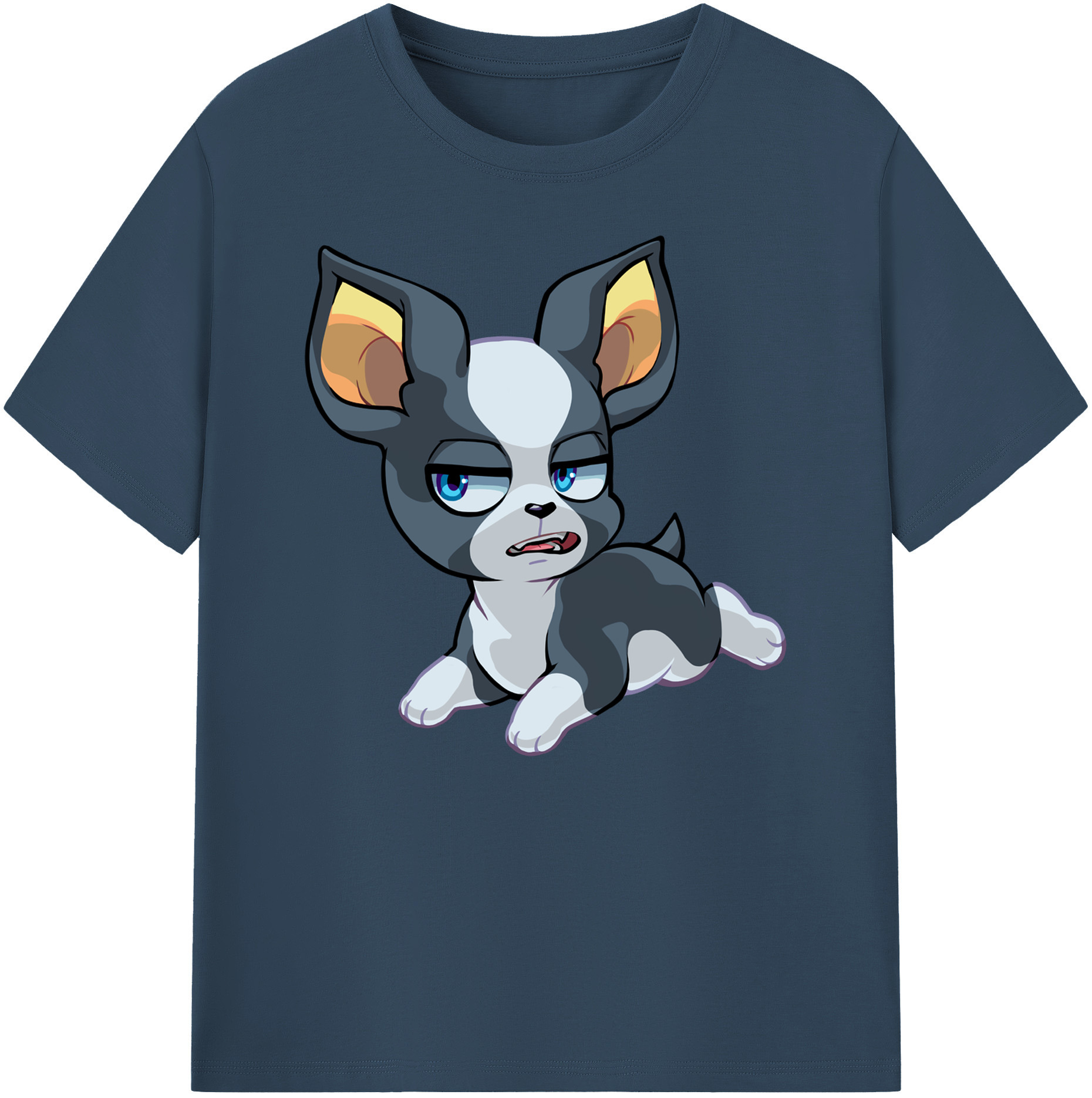 （画像用） ジョジョの奇妙な冒険 イギー JoJo's Bizarre Adventure Iggy 綿100％ メンズ半袖Tシャツ｜肌触りやわらか＆通気性