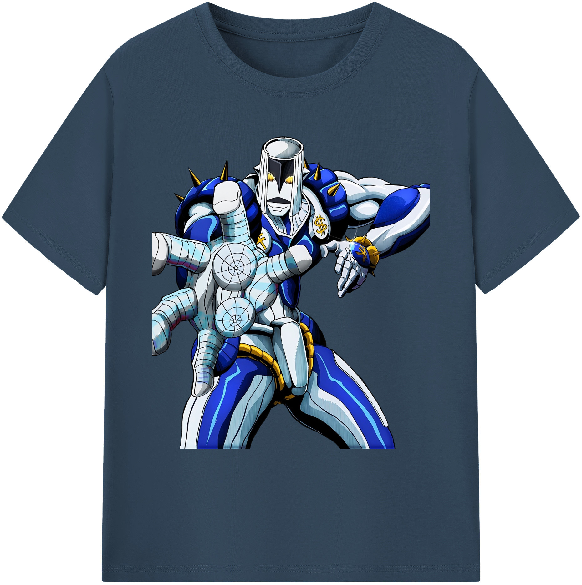 （画像用） ジョジョの奇妙な冒険 虹村億泰 にじむら おくやす JoJo's Bizarre Adventure Nijimura Okuyasu 綿100％ メンズ半袖Tシャツ｜肌触りやわらか＆通気性
