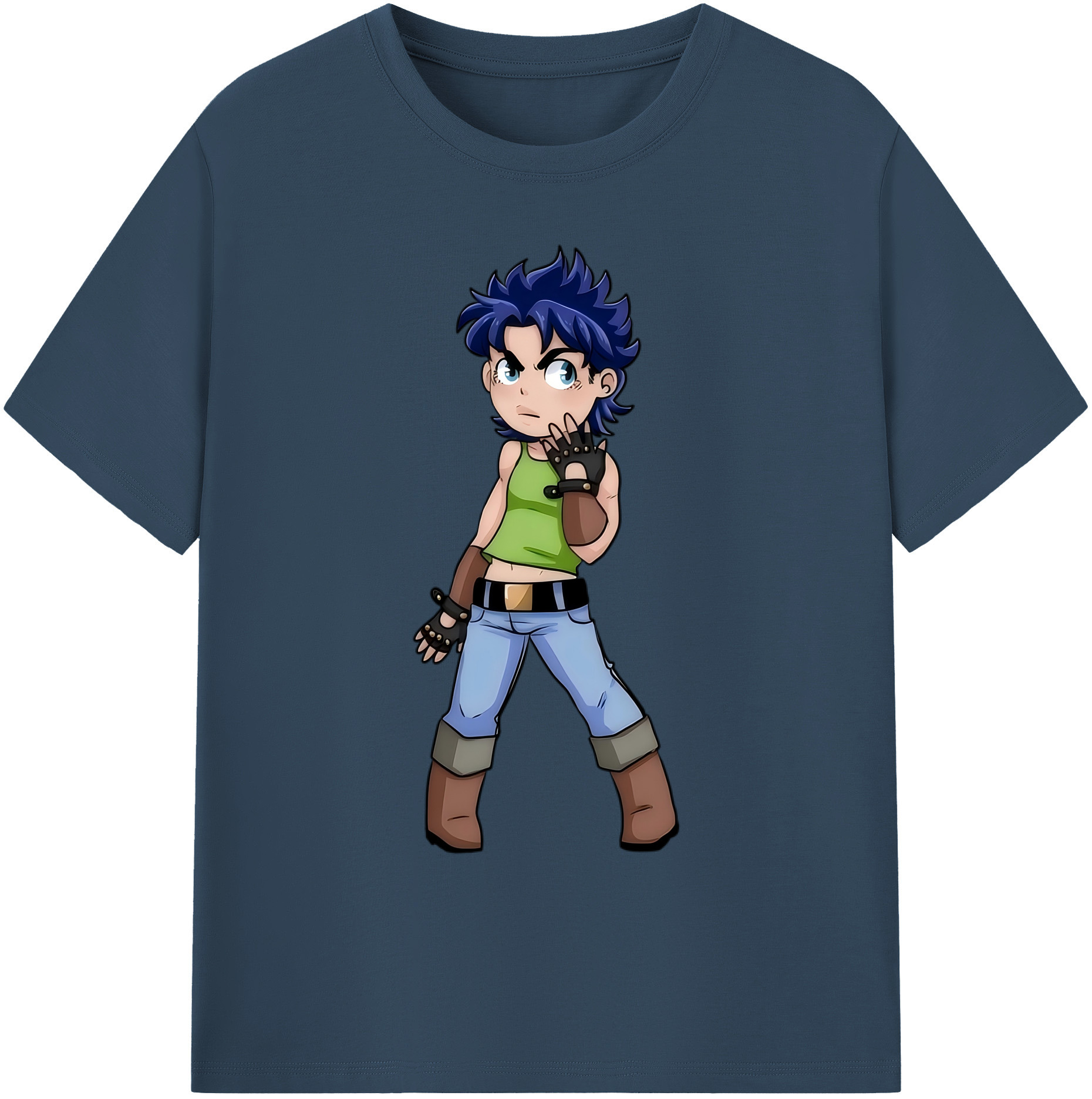 （画像用） ジョジョの奇妙な冒険 広瀨康一 JoJo's Bizarre Adventure Hirose Koichi 綿100％ メンズ半袖Tシャツ｜肌触りやわらか＆通気性