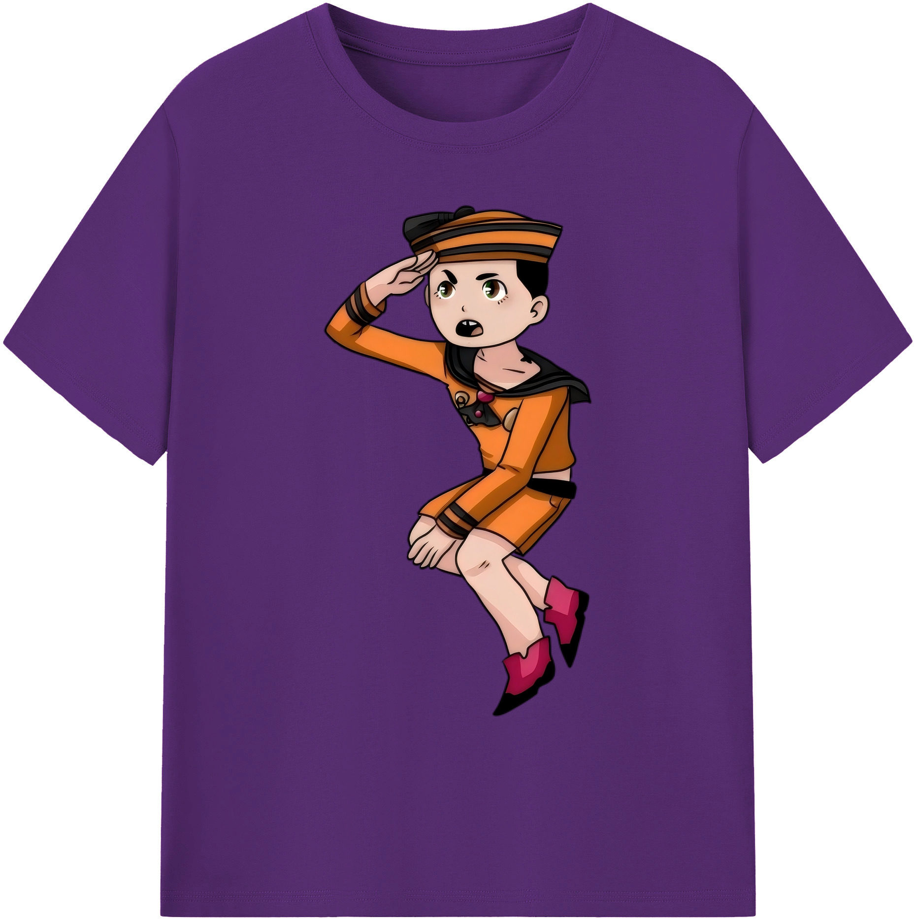 （画像用） ジョジョの奇妙な冒険 東方定助 JoJo's Bizarre Adventure Higashikata Josuke 綿100％ メンズ半袖Tシャツ｜肌触りやわらか＆通気性