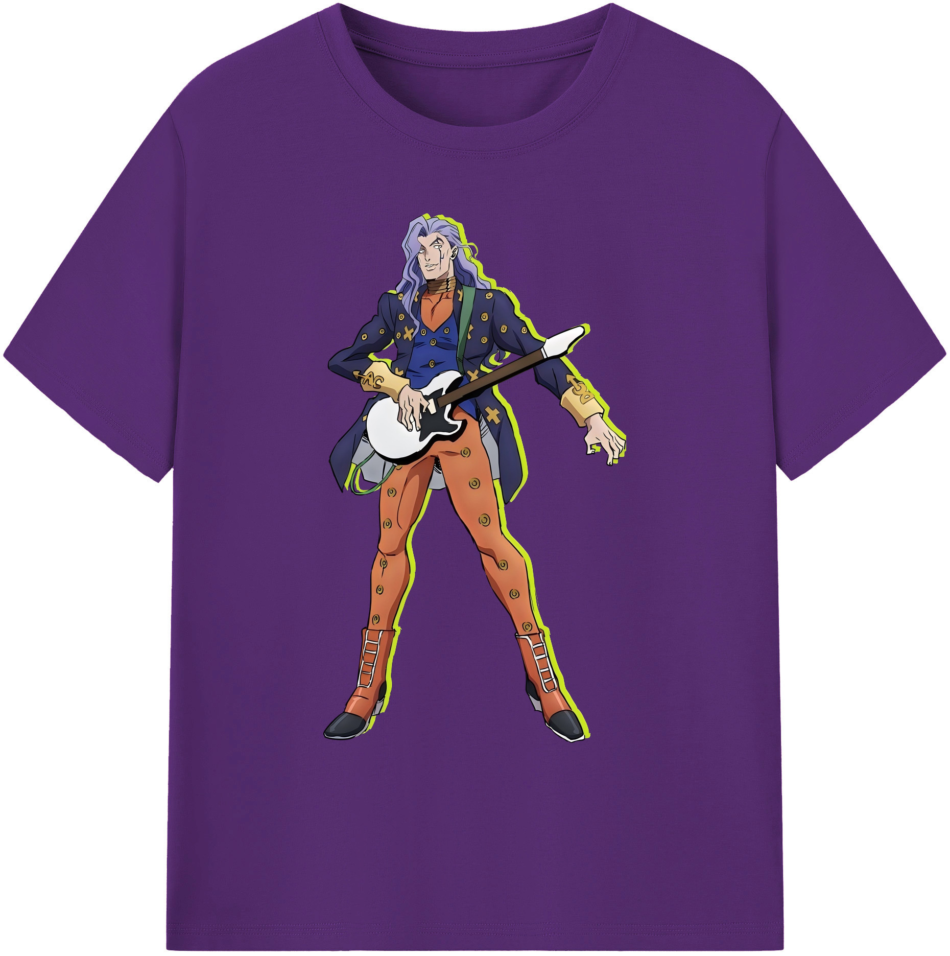 （画像用） ジョジョの奇妙な冒険 おといし あきら JoJo's Bizarre Adventure Akira Otoishi 綿100％ メンズ半袖Tシャツ｜肌触りやわらか＆通気性