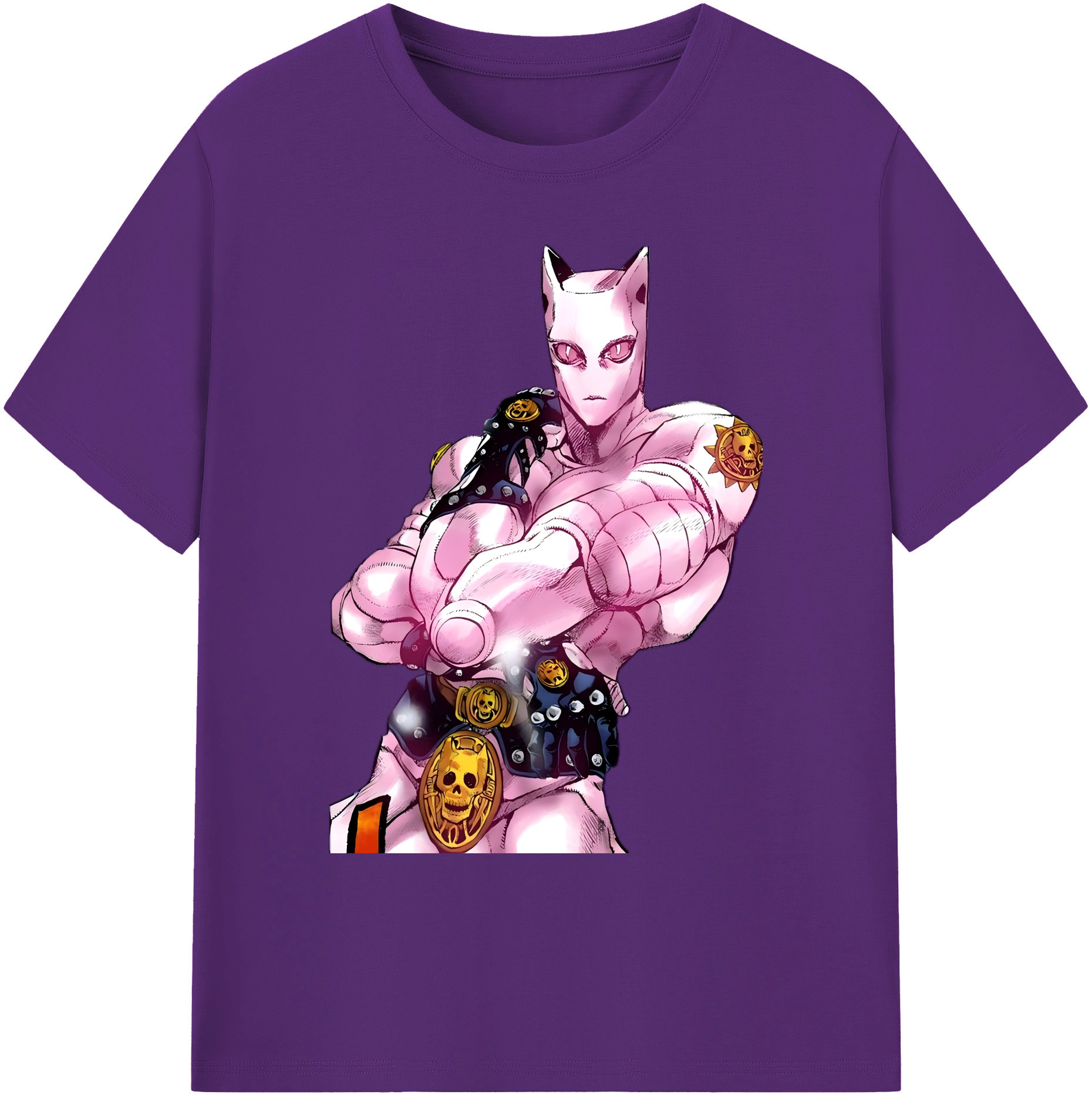 （画像用） ジョジョの奇妙な冒険 きら よしかげ JoJo's Bizarre Adventure Kira Yoshikage 綿100％ メンズ半袖Tシャツ｜肌触りやわらか＆通気性
