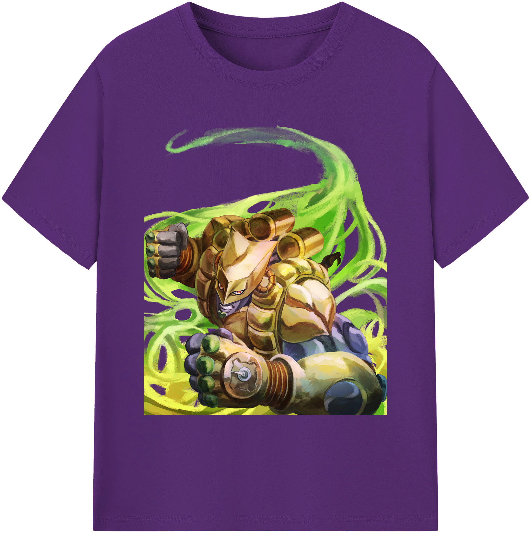 （画像用） ジョジョの奇妙な冒険 ディオ?ブランドー JoJo's Bizarre Adventure Dio Brando 綿100％ メンズ半袖Tシャツ｜肌触りやわらか＆通気性