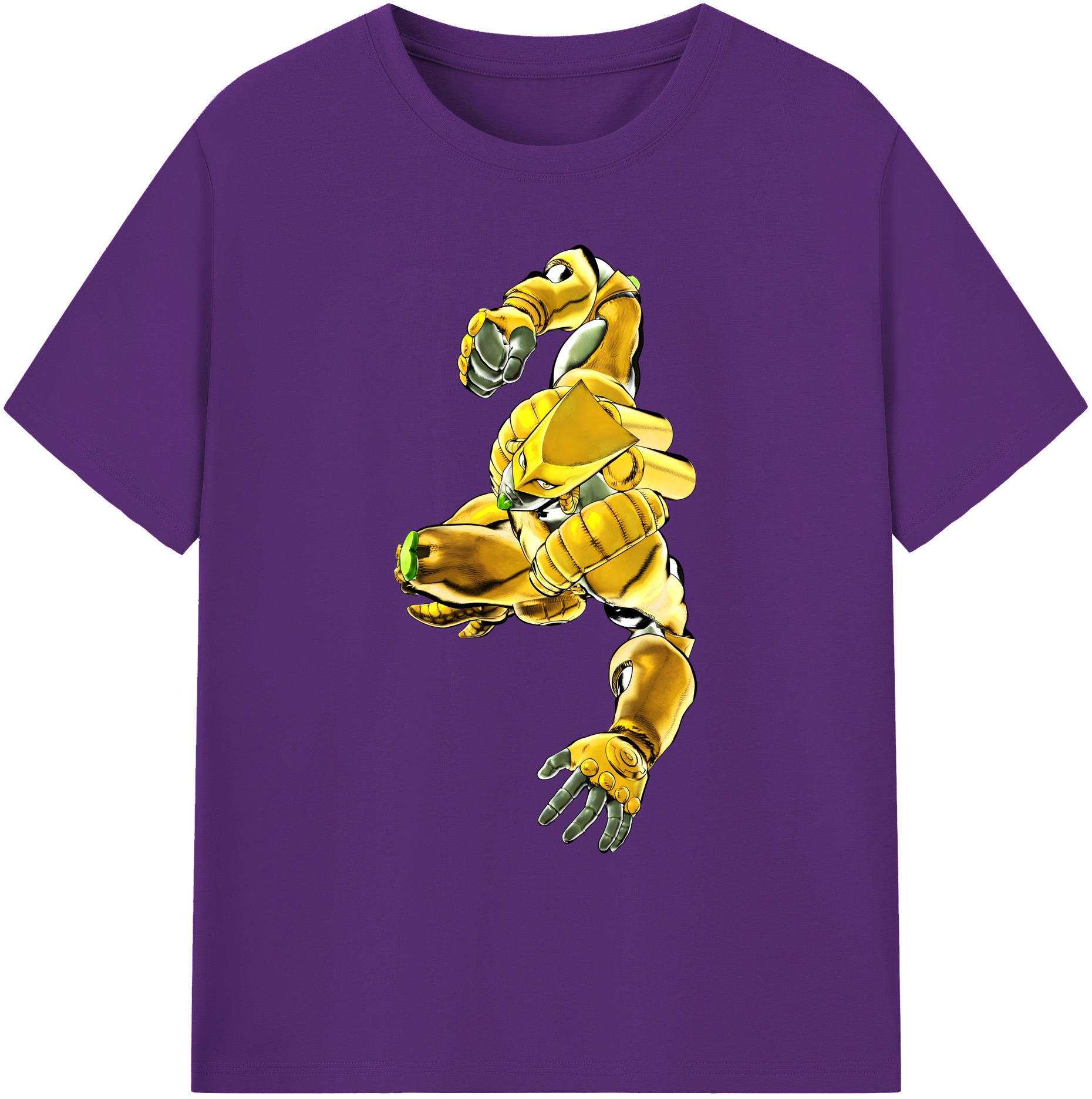 （画像用） ジョジョの奇妙な冒険 ディオ?ブランドー JoJo's Bizarre Adventure Dio Brando 綿100％ メンズ半袖Tシャツ｜肌触りやわらか＆通気性