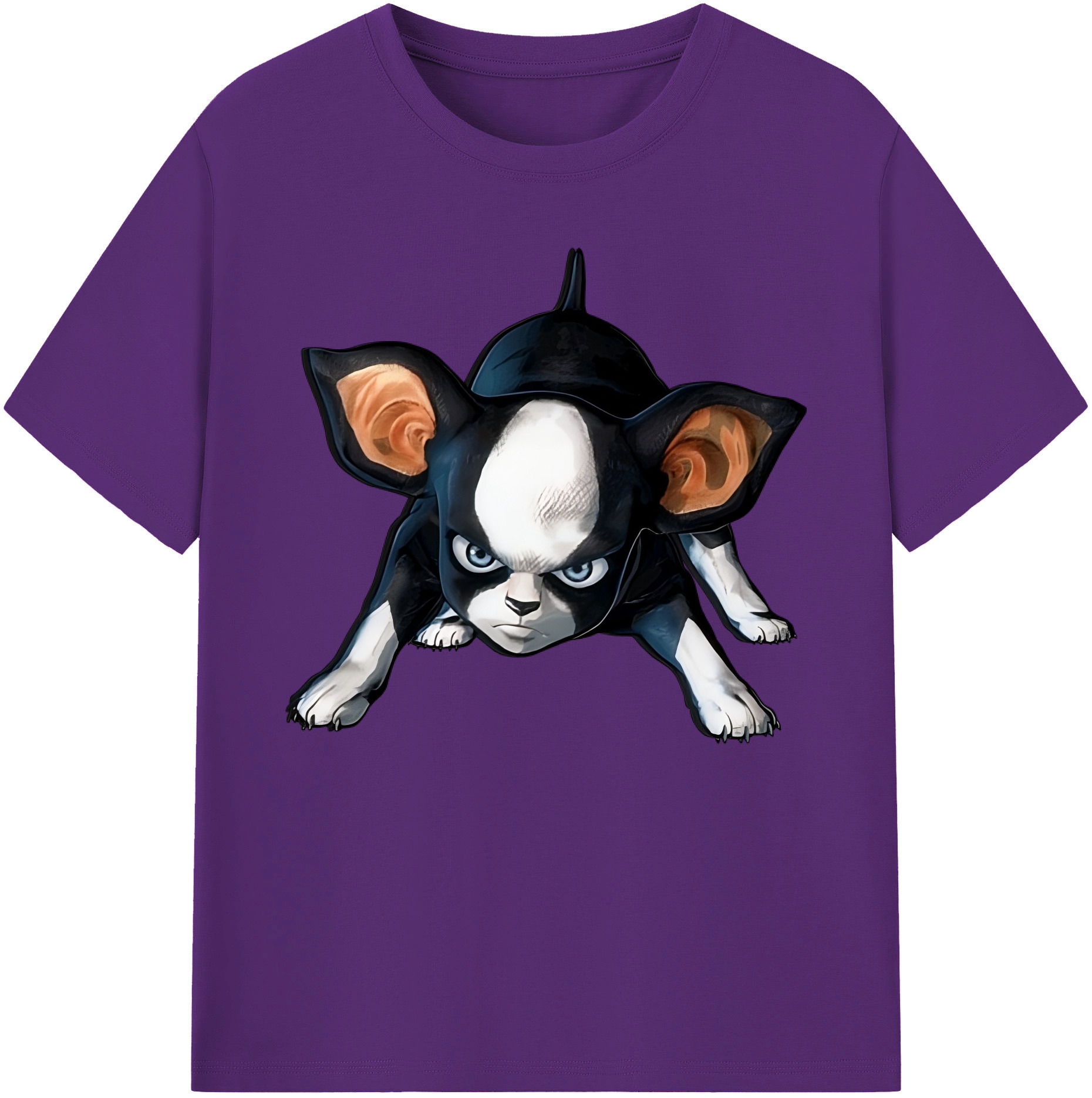 （画像用） ジョジョの奇妙な冒険 イギー JoJo's Bizarre Adventure Iggy 綿100％ メンズ半袖Tシャツ｜肌触りやわらか＆通気性