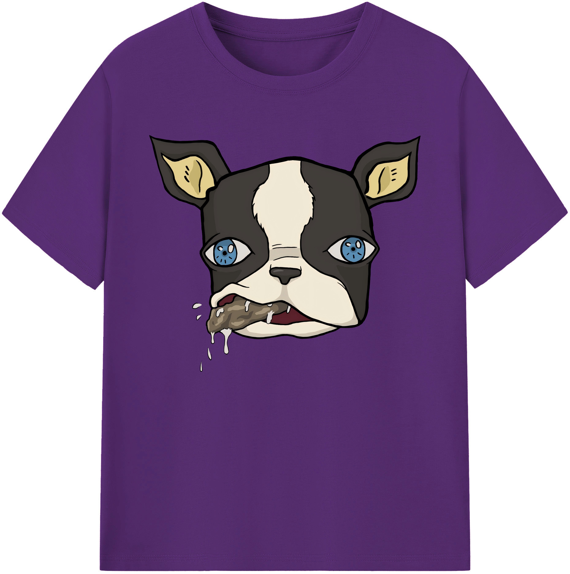 （画像用） ジョジョの奇妙な冒険 イギー JoJo's Bizarre Adventure Iggy 綿100％ メンズ半袖Tシャツ｜肌触りやわらか＆通気性