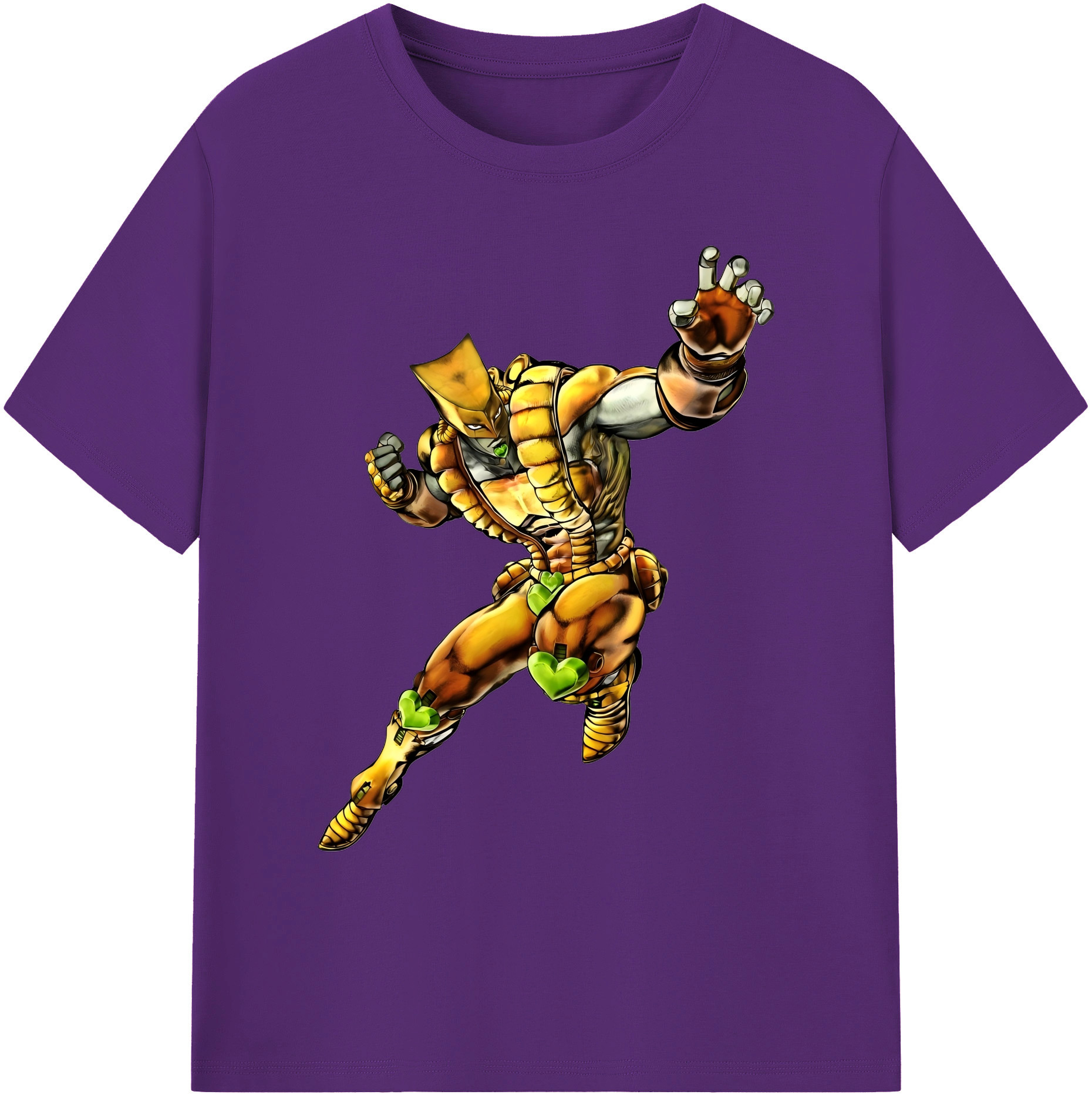 （画像用） ジョジョの奇妙な冒険 ディオ?ブランドー JoJo's Bizarre Adventure Dio Brando 綿100％ メンズ半袖Tシャツ｜肌触りやわらか＆通気性