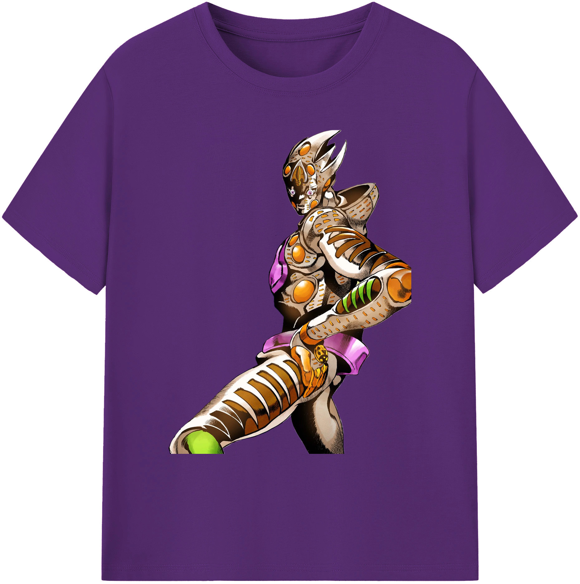 （画像用） ジョジョの奇妙な冒険 ジョルノ?ジョバァーナ JoJo's Bizarre Adventure Giorno Giovanna 綿100％ メンズ半袖Tシャツ｜肌触りやわらか＆通気性