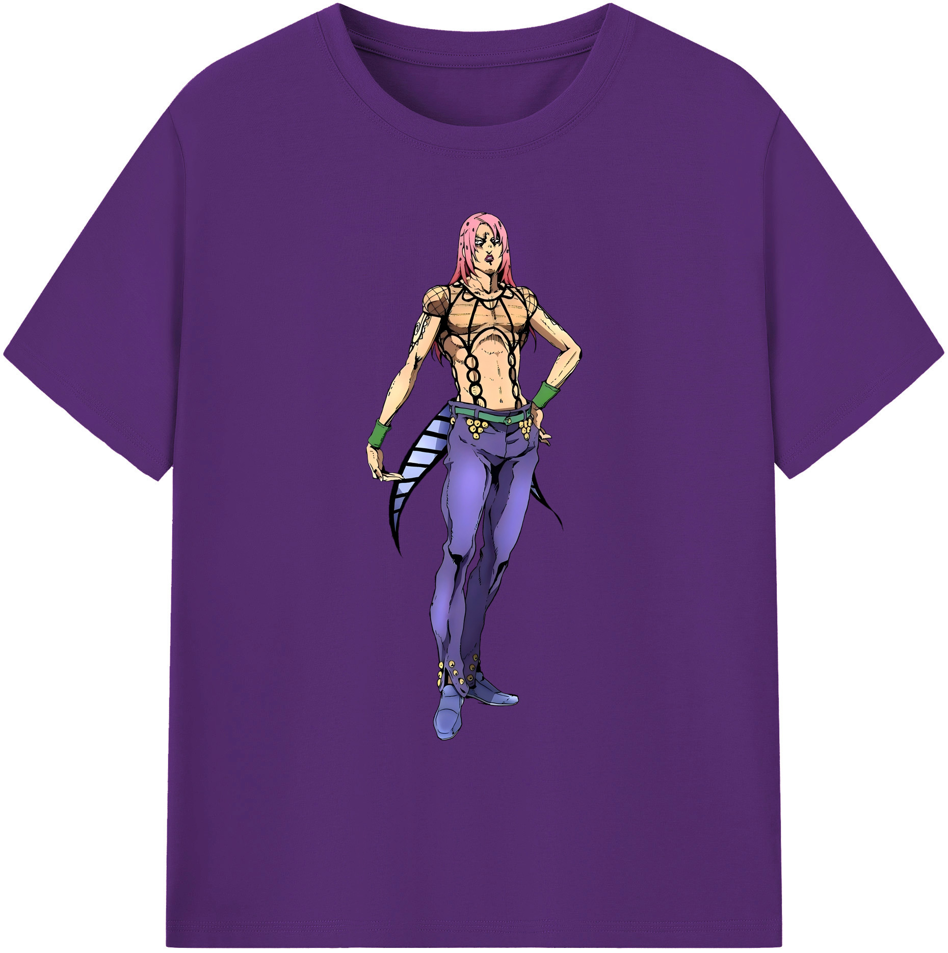 （画像用） ジョジョの奇妙な冒険 ビネガー?ドッピオ JoJo's Bizarre Adventure Vinegar Doppio 綿100％ メンズ半袖Tシャツ｜肌触りやわらか＆通気性