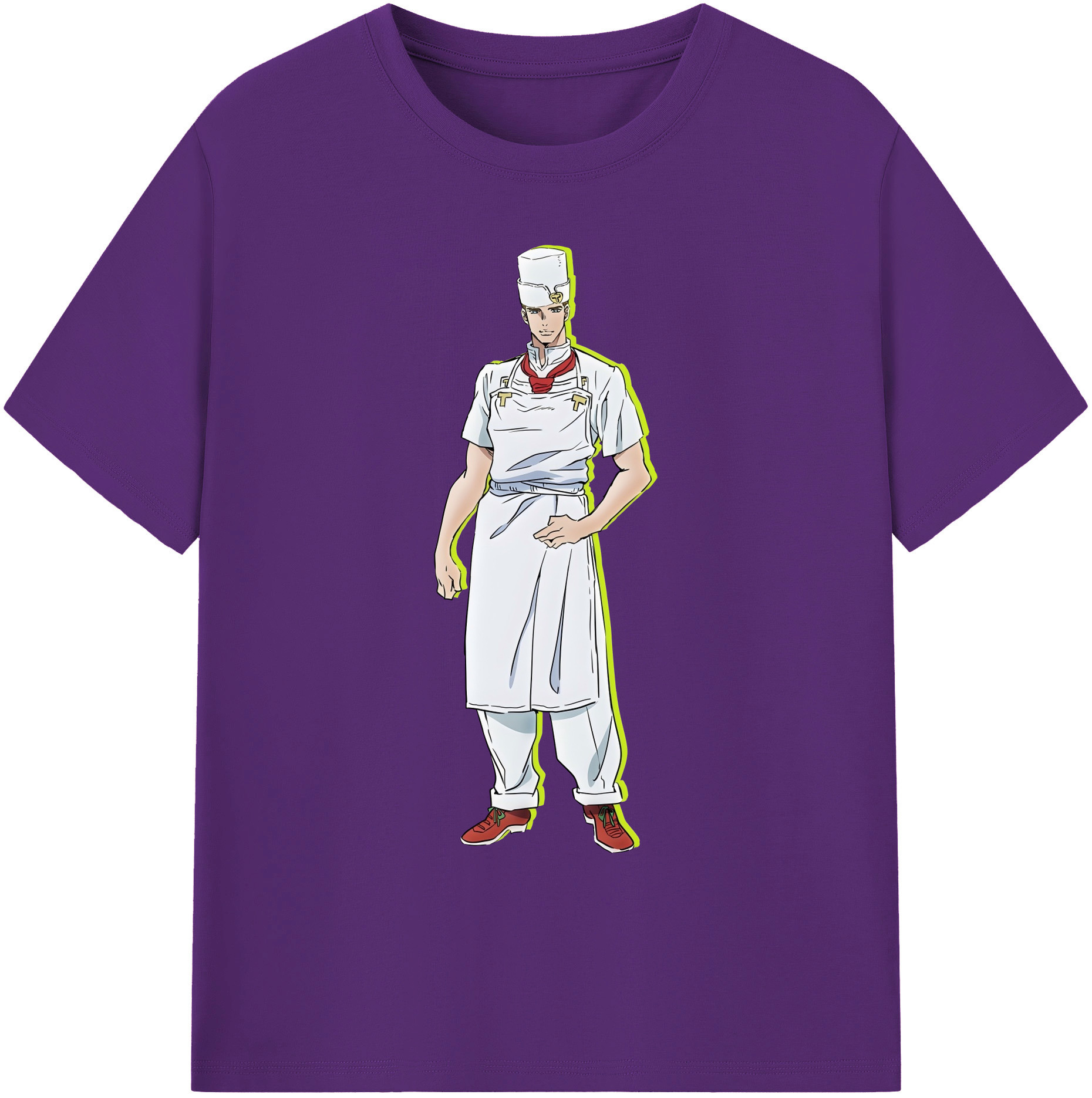 （画像用） ジョジョの奇妙な冒険 Tonio Trussardi JoJo's Bizarre Adventure トニオ?トラッサルディ 綿100％ メンズ半袖Tシャツ｜肌触りやわらか＆通気性