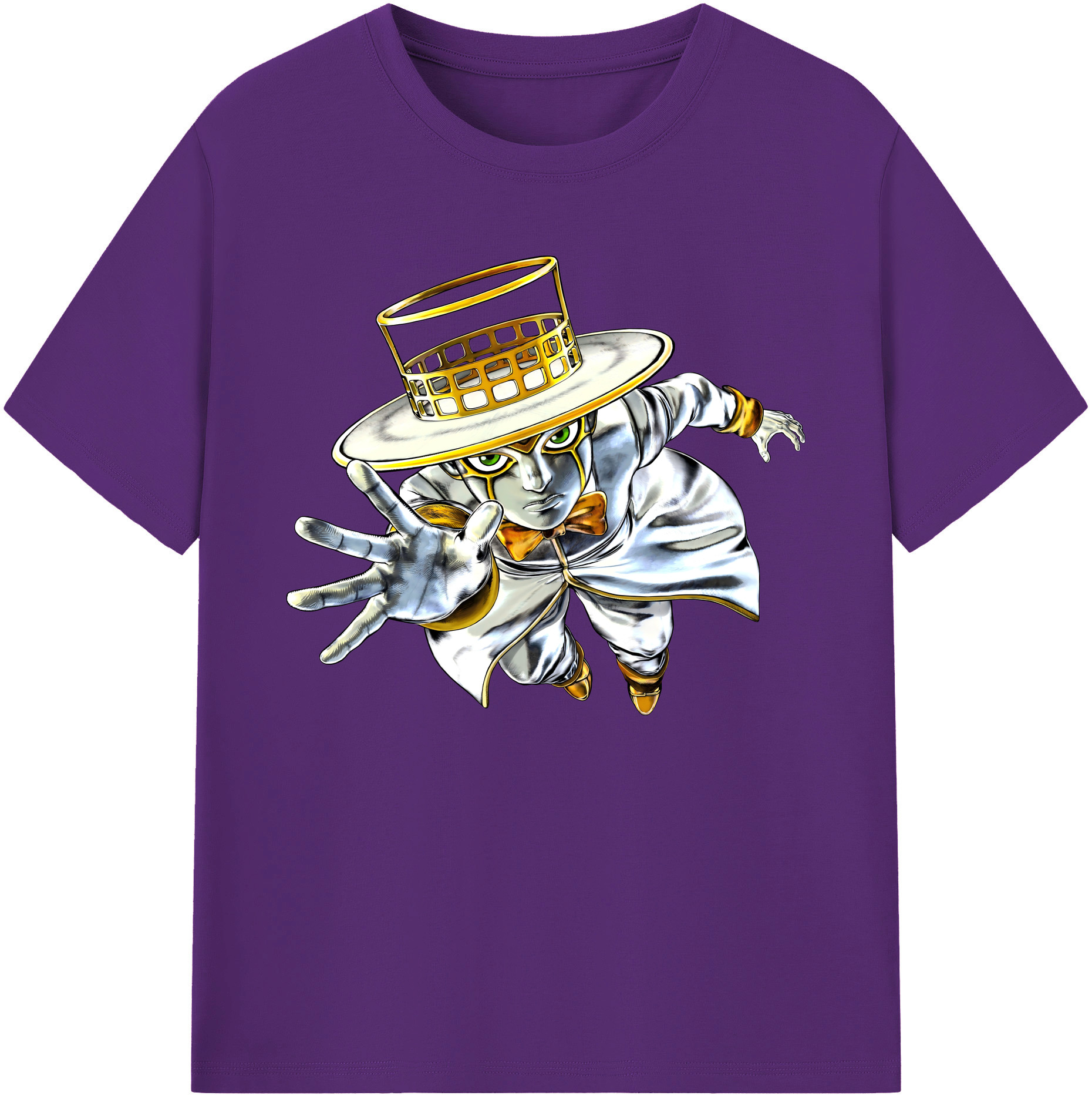 （画像用） ジョジョの奇妙な冒険 岸辺 露伴（きしべ ろはん） JoJo's Bizarre Adventure Rohan Kishibe 綿100％ メンズ半袖Tシャツ｜肌触りやわらか＆通気性
