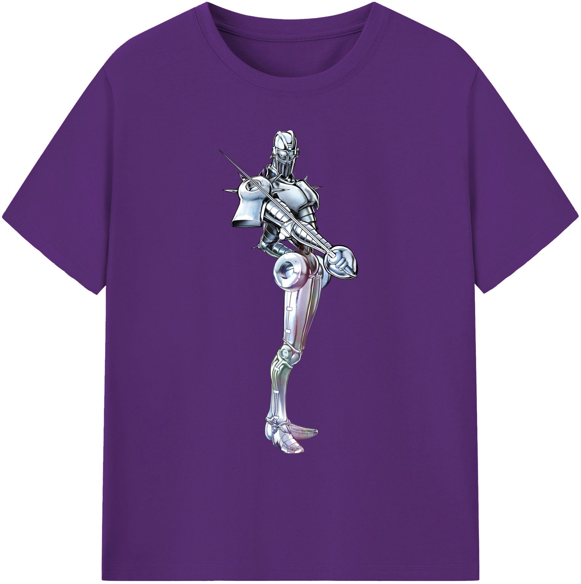 （画像用） ジョジョの奇妙な冒険 ジャン＝ピエール?ポルナレフ JoJo's Bizarre Adventure Jan Pierre Polnareff 綿100％ メンズ半袖Tシャツ｜肌触りやわらか＆通気性